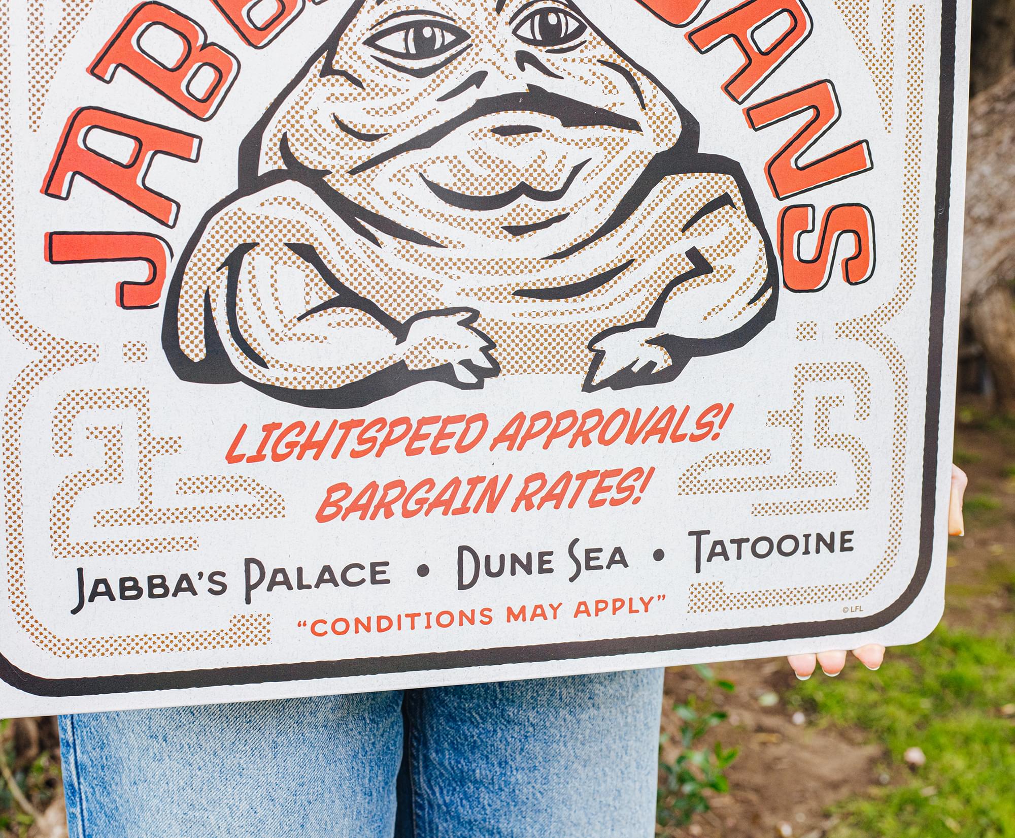 Star Wars "Jabba's Loans" Tin Sign | 20 x 20 Inches - Image 4