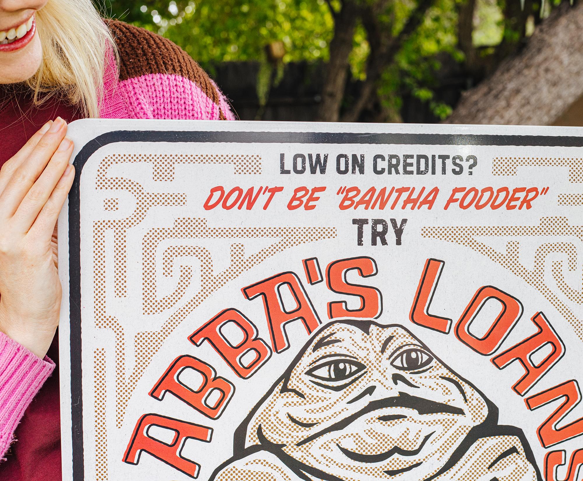 Star Wars "Jabba's Loans" Tin Sign | 20 x 20 Inches - Image 5