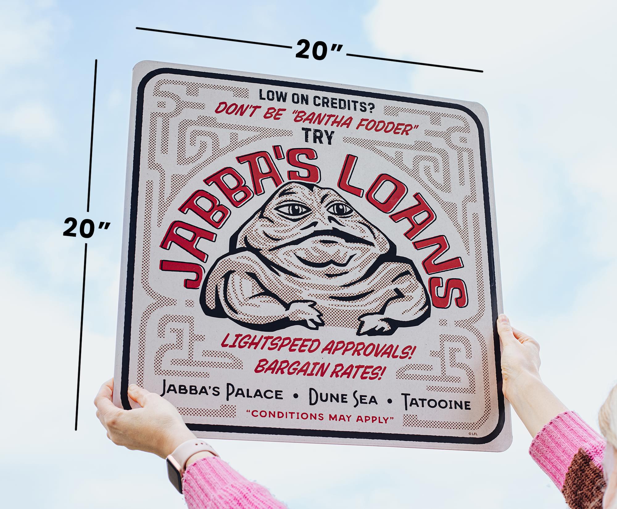 Star Wars "Jabba's Loans" Tin Sign | 20 x 20 Inches - Image 7