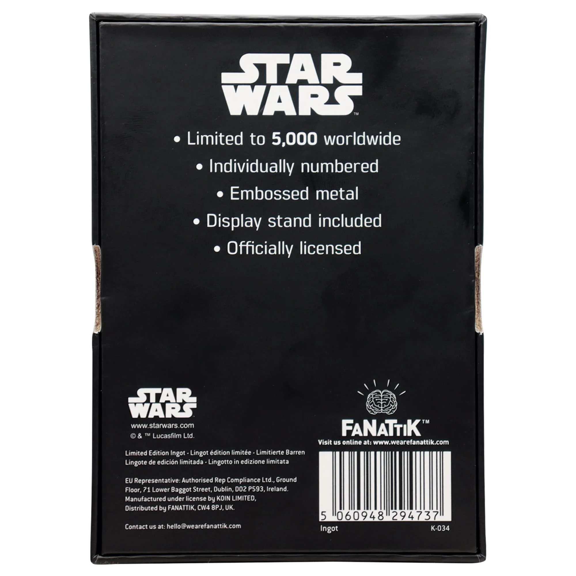 Star Wars Lando Calrissian Metal Replica Ingot - Image 9