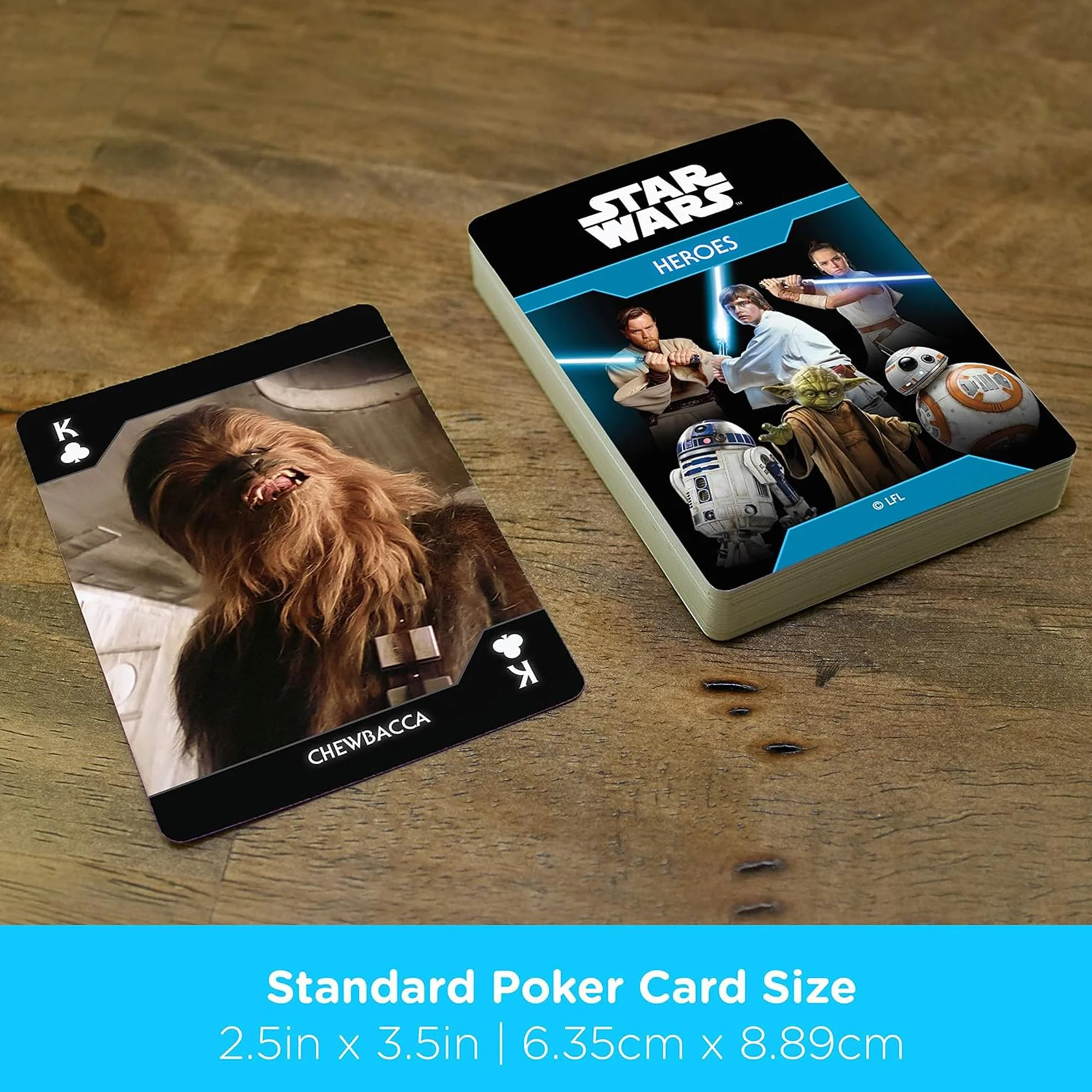 Star Wars Light Side Heroes Playing Cards - Image 3
