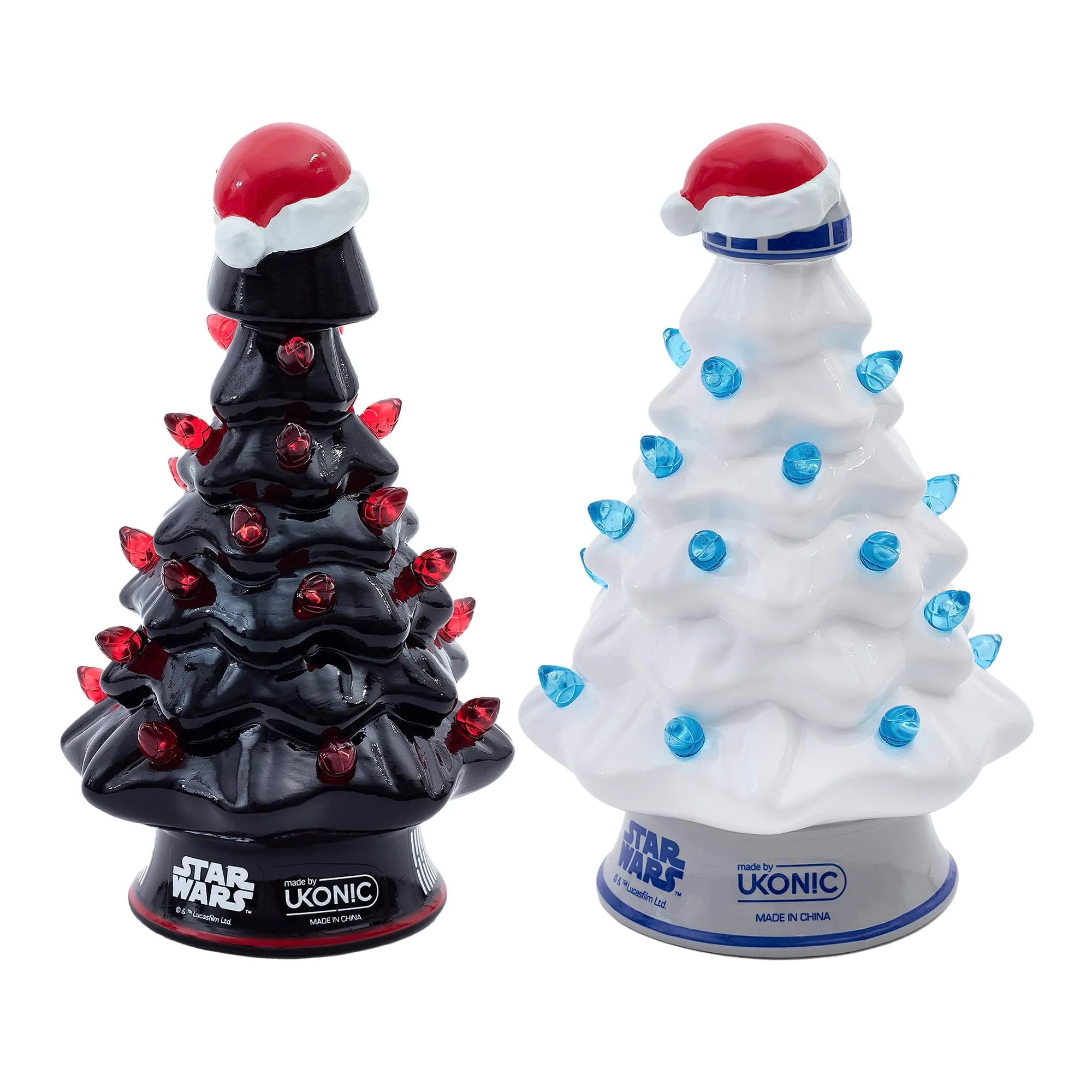 Star Wars Light-Up Ceramic Christmas Tree Set Of 2 - Image 5