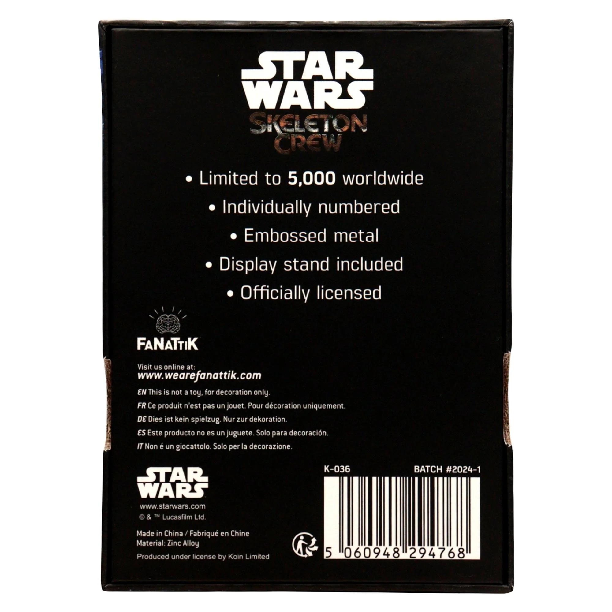Star Wars Limited Edition Skeleton Crew Ingot - Image 9