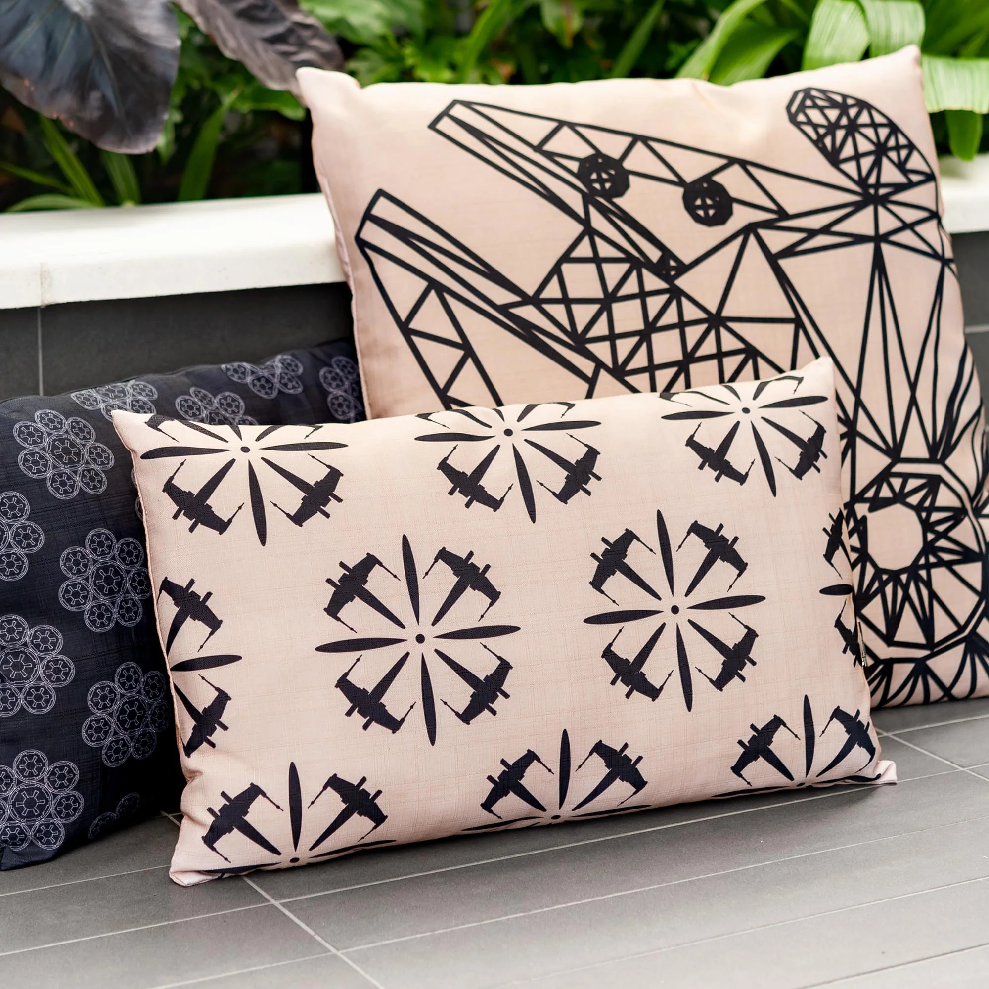 Star Wars Lumbar Throw Pillow | Black X-Wing Fighter Design | 15 x 24 Inches - Image 6