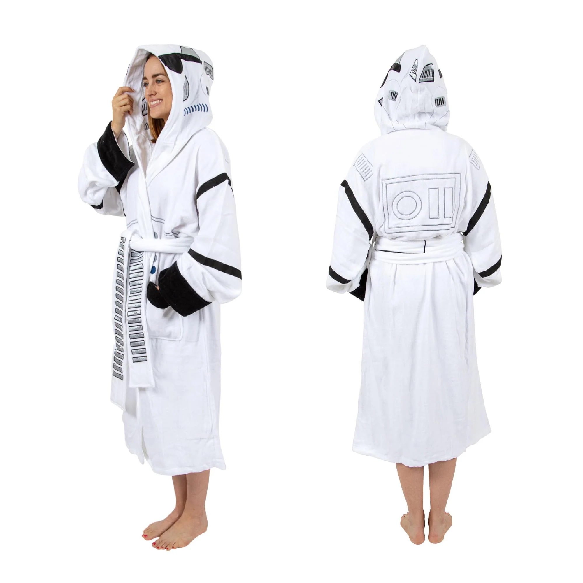 Star Wars Stormtrooper Unisex Hooded Bathrobe for Adults - Image 2