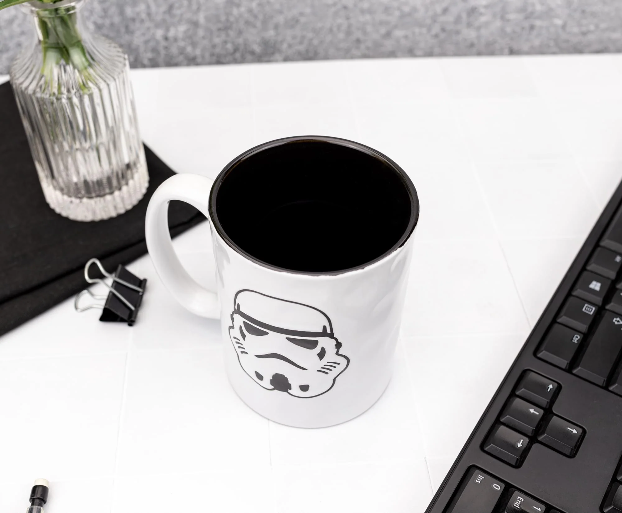 Star Wars Stormtrooper Wax-Resist Ceramic Pottery Mug | Holds 17 Ounces - Image 4