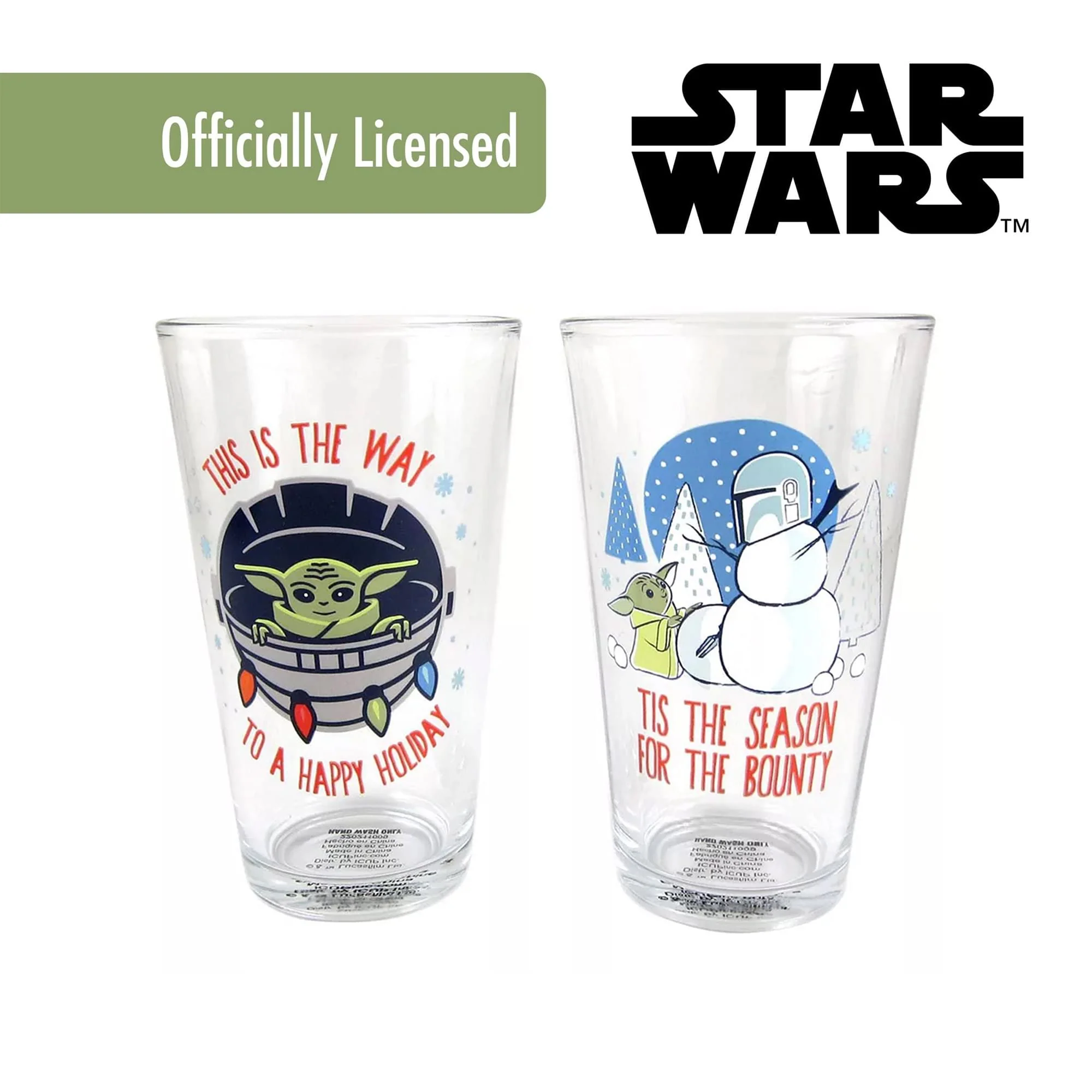 Star Wars The Child "Tis the Season" 16oz Pint Glass Set - Image 5