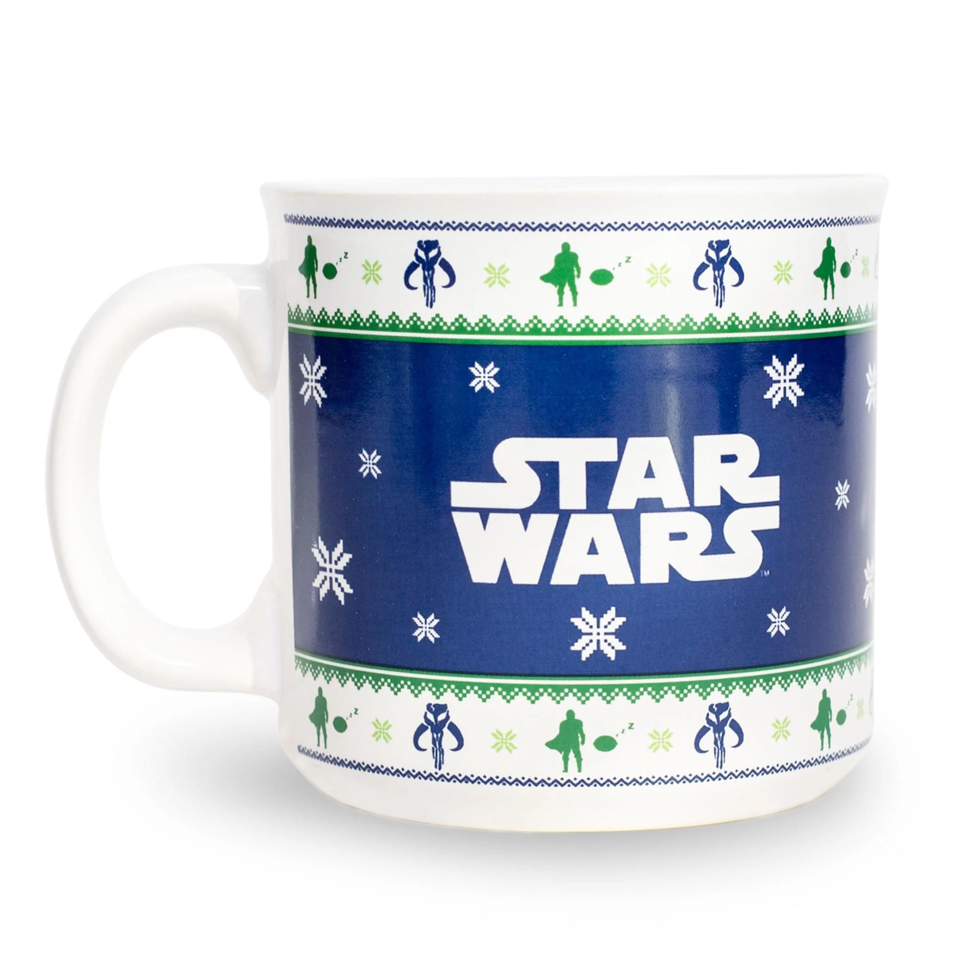 Star Wars: The Mandalorian Grogu Holiday Sweater Ceramic Camper Mug | 20 Ounces - Image 2