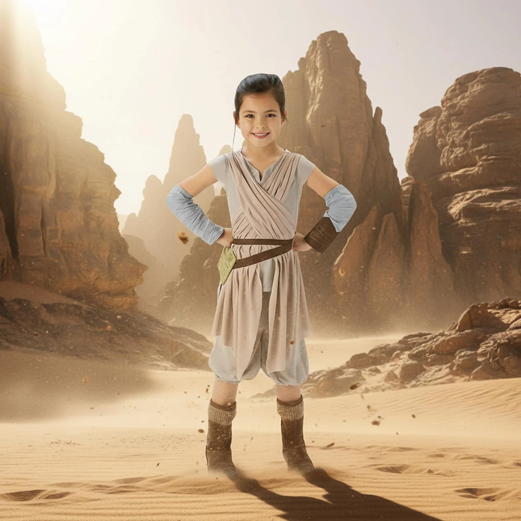 Star Wars The Force Awakens Rey Deluxe Child Costume - Image 13