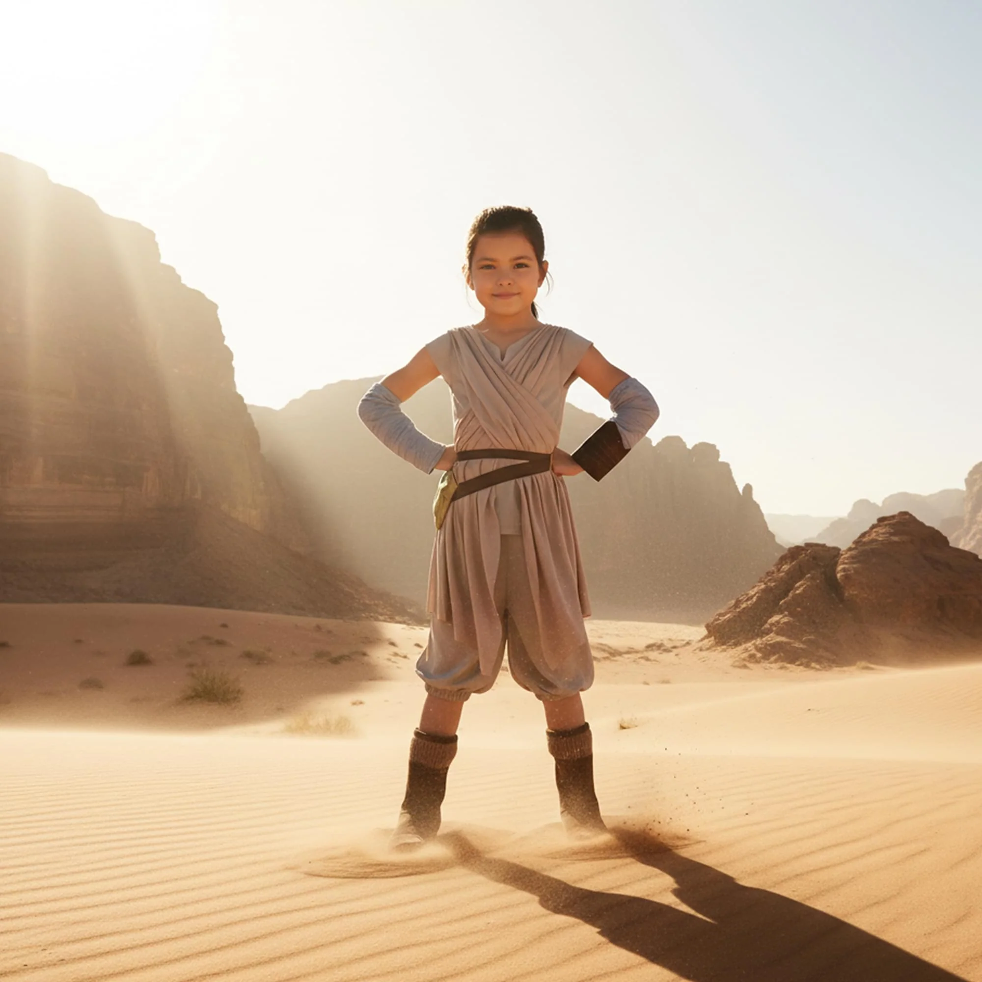 Star Wars The Force Awakens Rey Deluxe Child Costume - Image 6