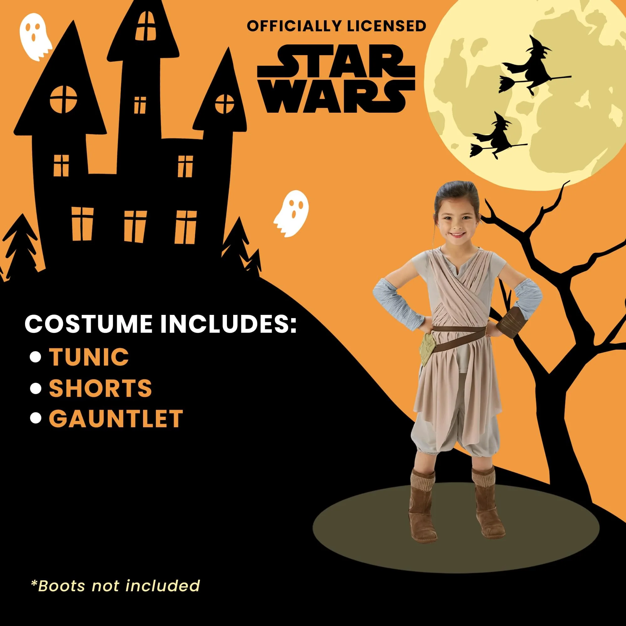 Star Wars The Force Awakens Rey Deluxe Child Costume - Image 7