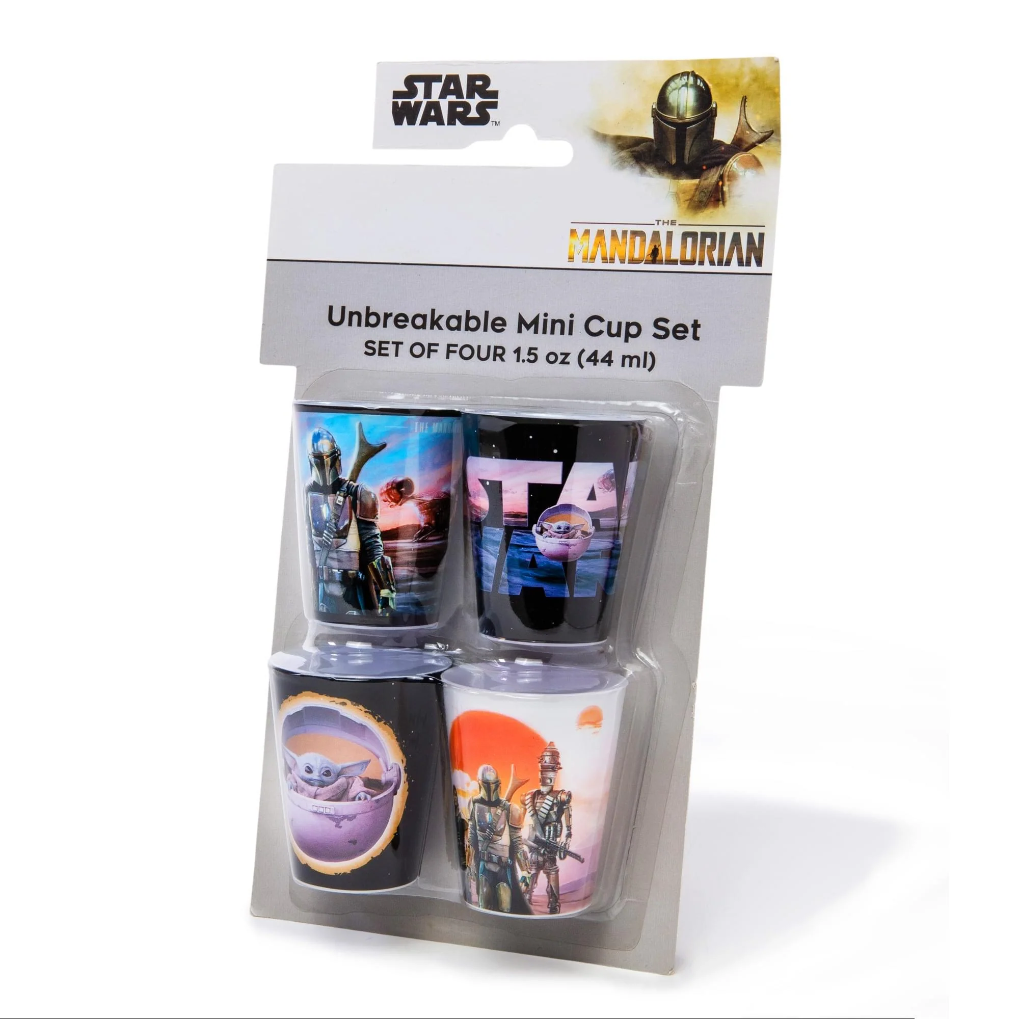 Star Wars: The Mandalorian 1.5-Ounce Plastic Mini Cups | Set of 4 - Image 2