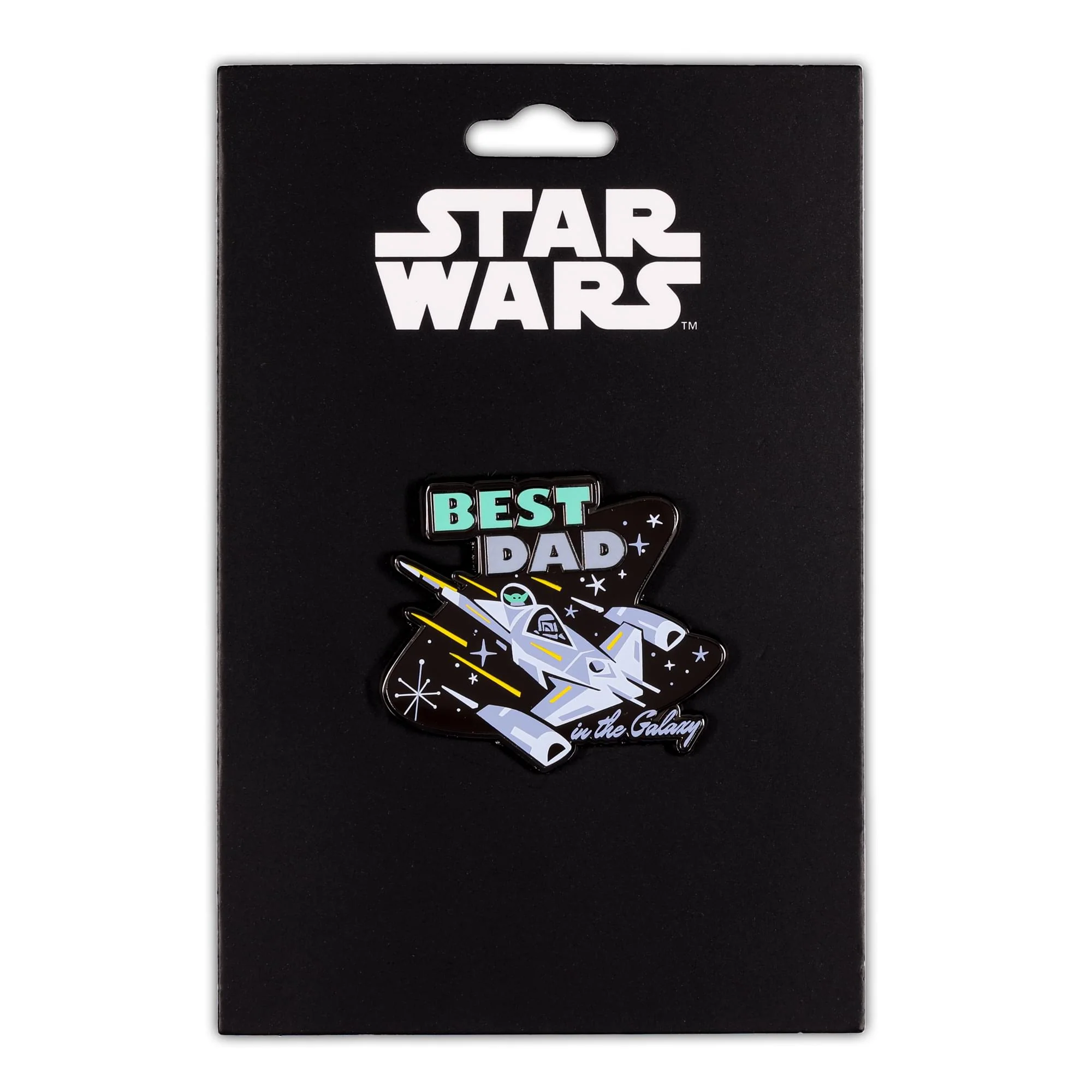 Star Wars: The Mandalorian "Best Dad In The Galaxy" Father's Day Enamel Pin - Image 2