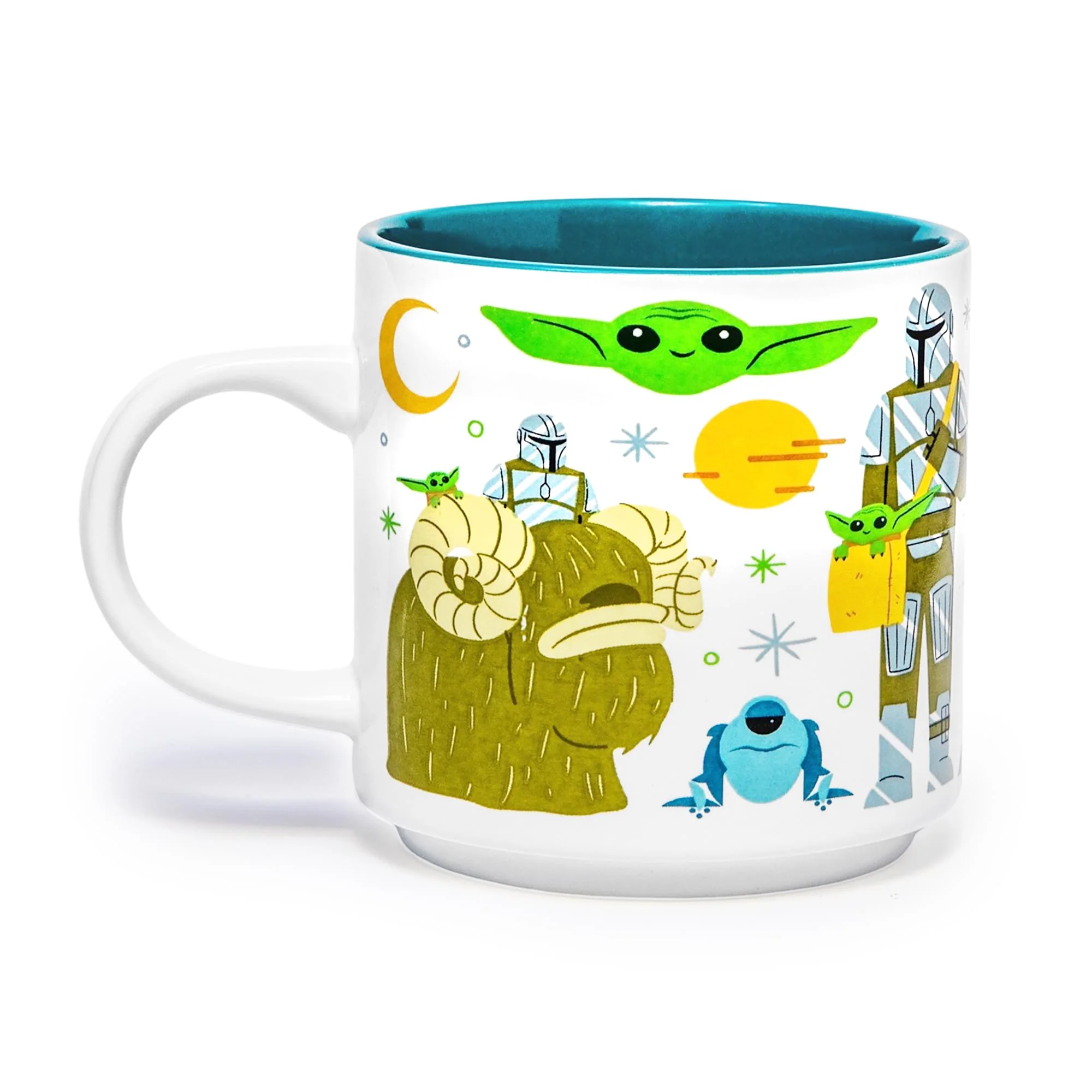 Star Wars: The Mandalorian Cartoon Grogu Ceramic Mug | Holds 13 Ounces - Image 3
