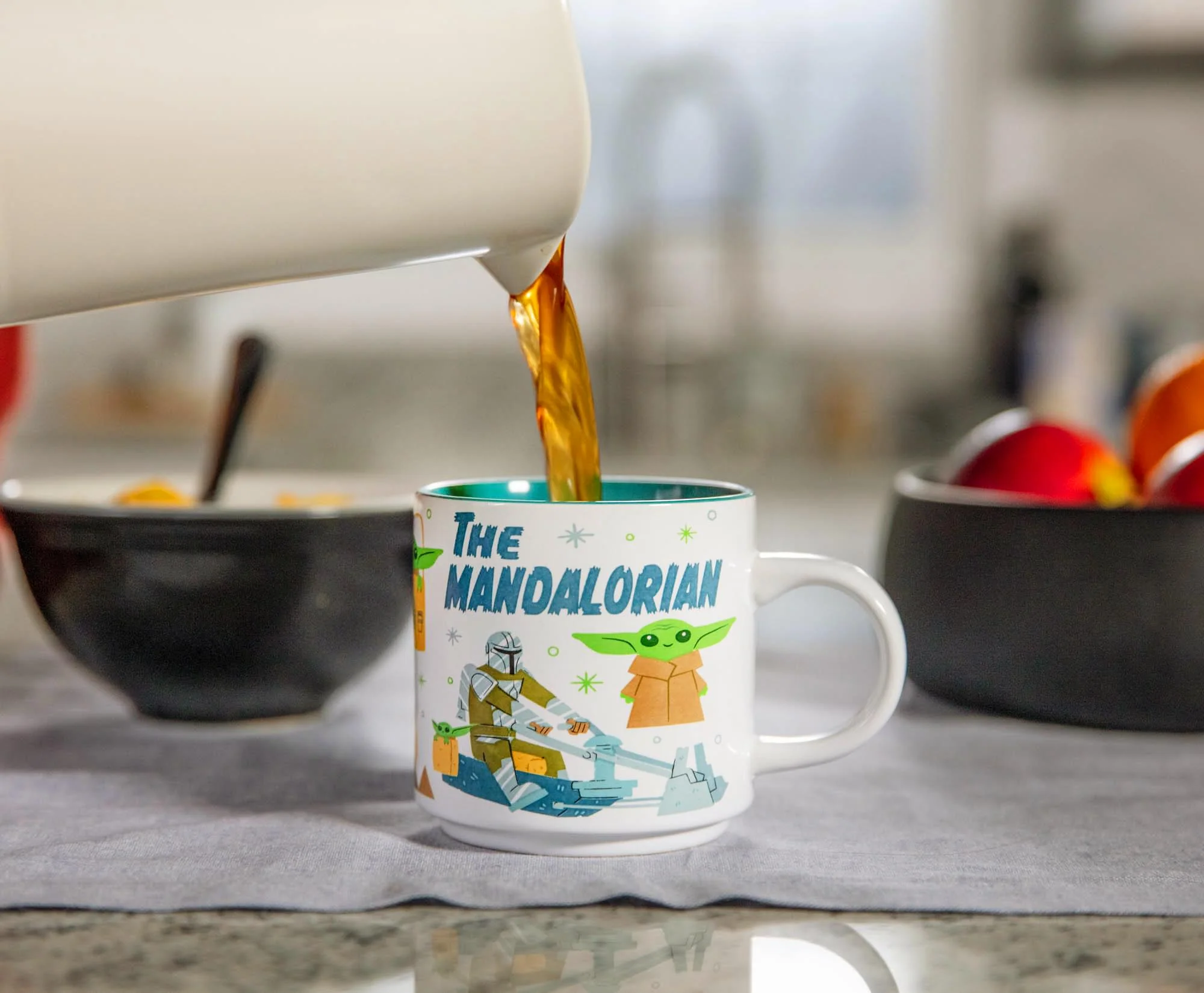 Star Wars: The Mandalorian Cartoon Grogu Ceramic Mug | Holds 13 Ounces - Image 7