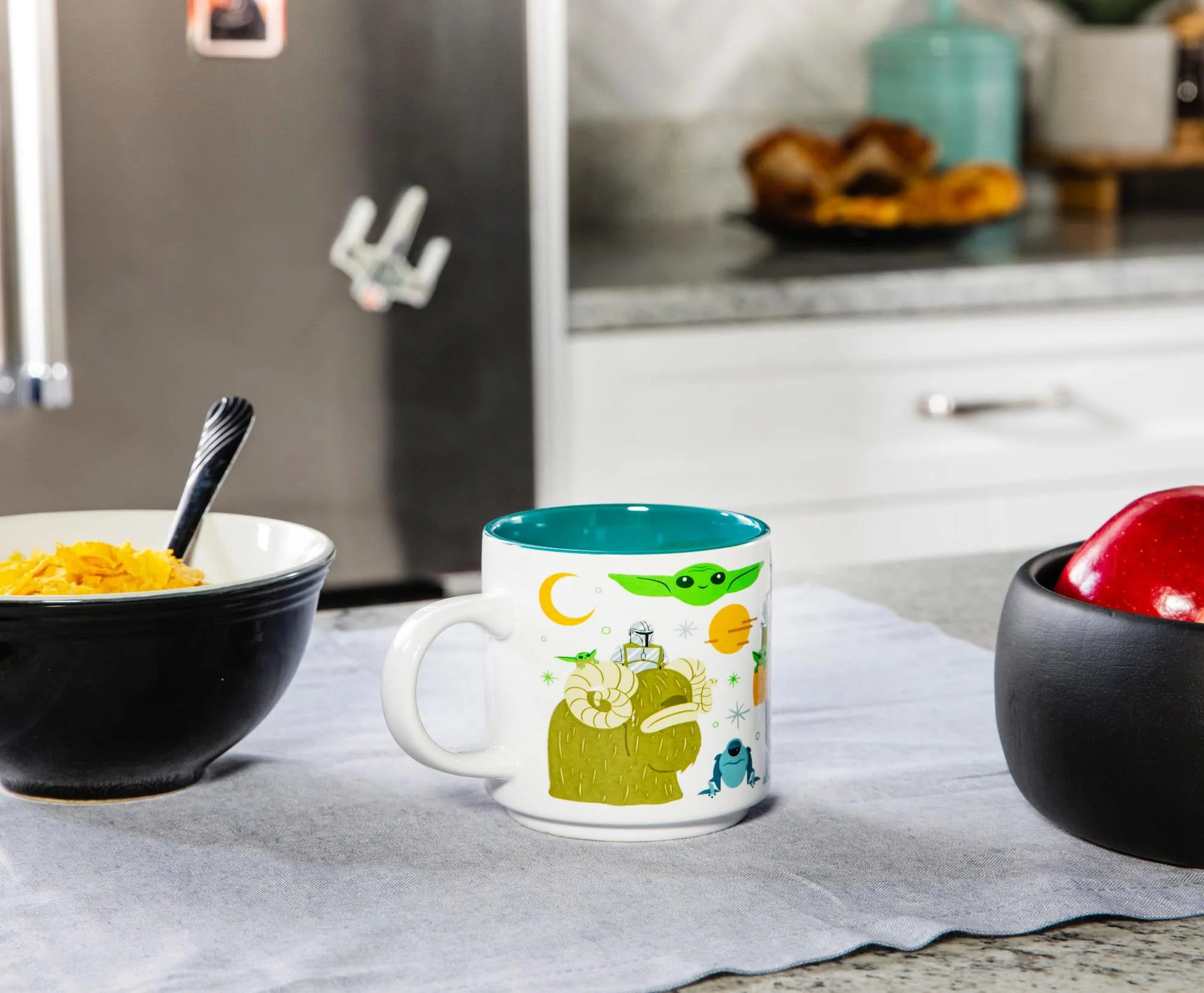 Star Wars: The Mandalorian Cartoon Grogu Ceramic Mug | Holds 13 Ounces - Image 9