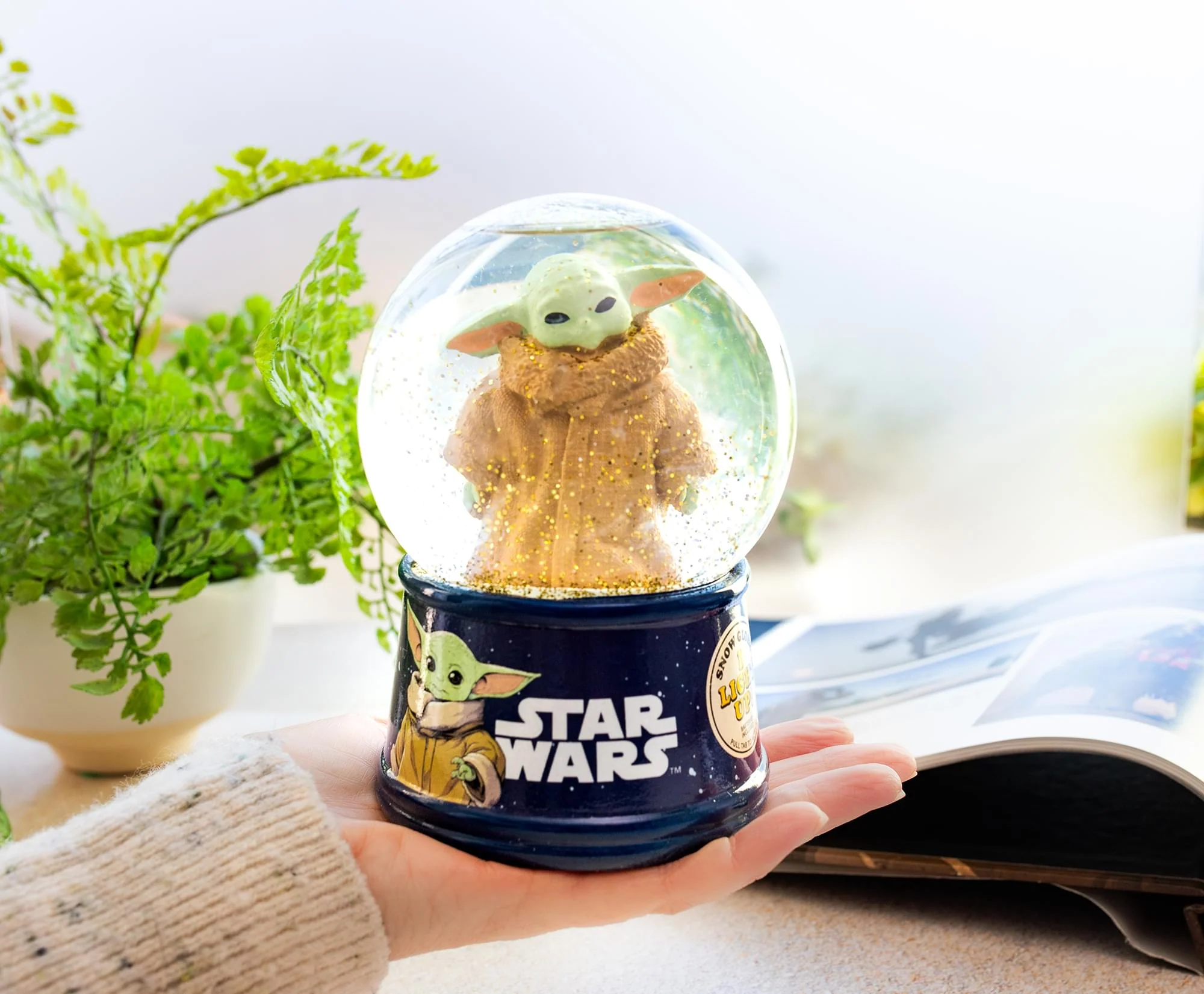 Star Wars: The Mandalorian Grogu The Child Light-Up Snow Globe | 6 Inches Tall - Image 6