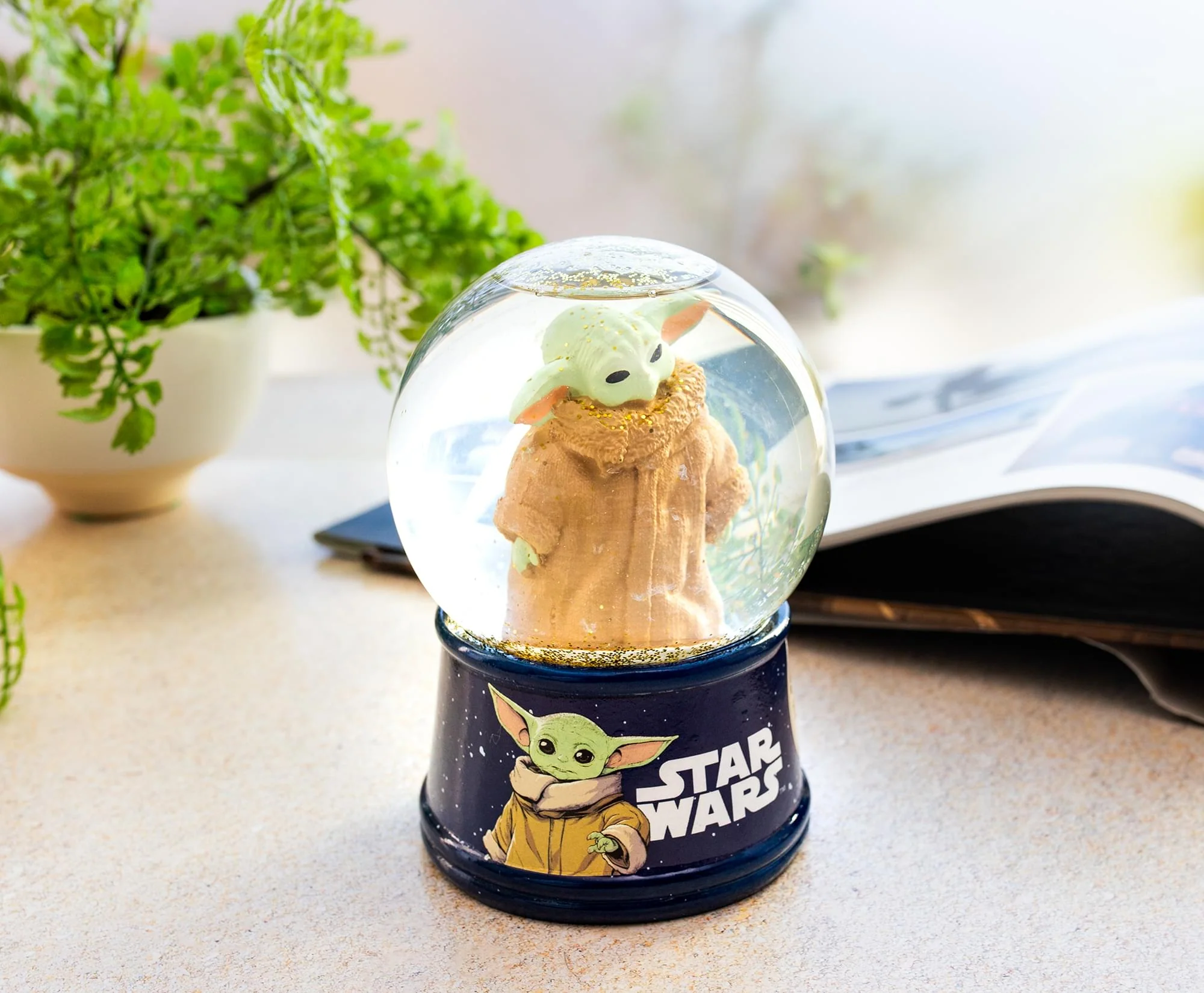 Star Wars: The Mandalorian Grogu The Child Light-Up Snow Globe | 6 Inches Tall - Image 7