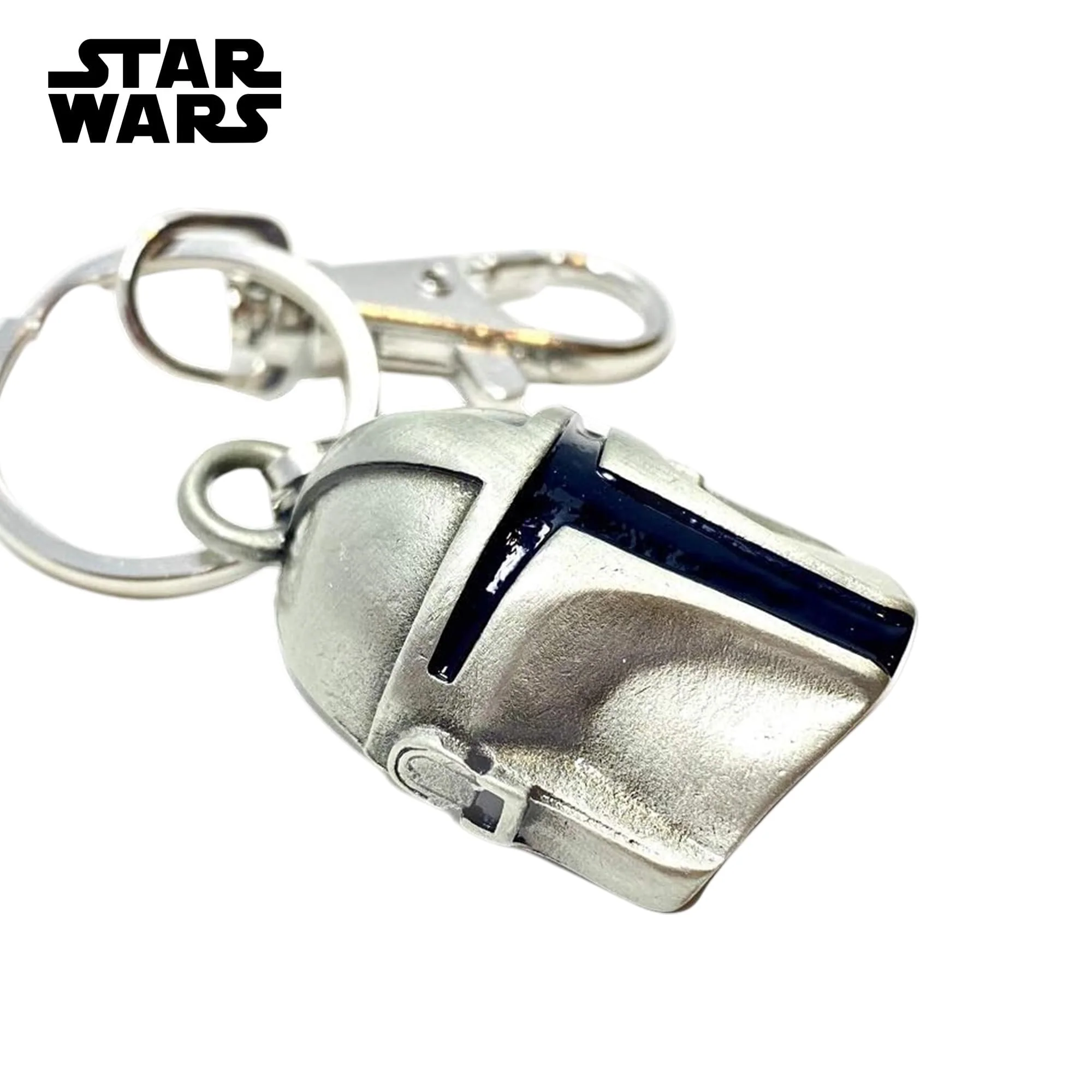 Star Wars: The Mandalorian Din Djarin Helmet Metal Keychain - Image 2