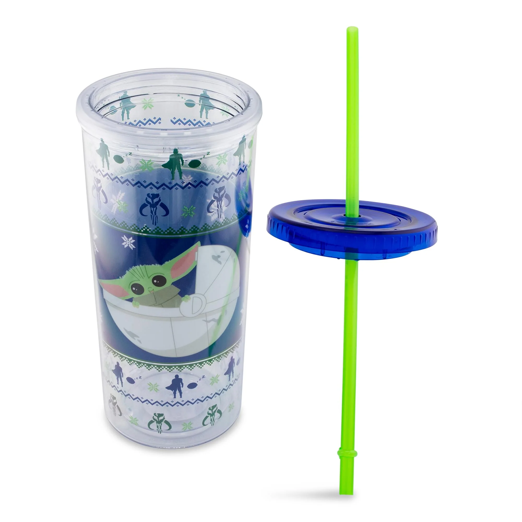 Star Wars: The Mandalorian Grogu Christmas Sweater Carnival Cup | Hold 20 Ounces - Image 3