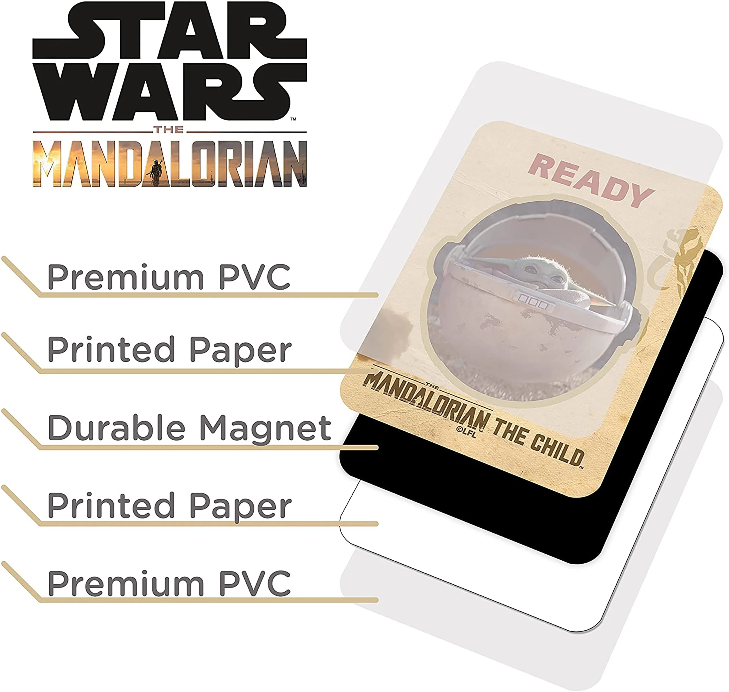 Star Wars The Mandalorian Grogu Double Sided Dishwasher Magnet - Image 2