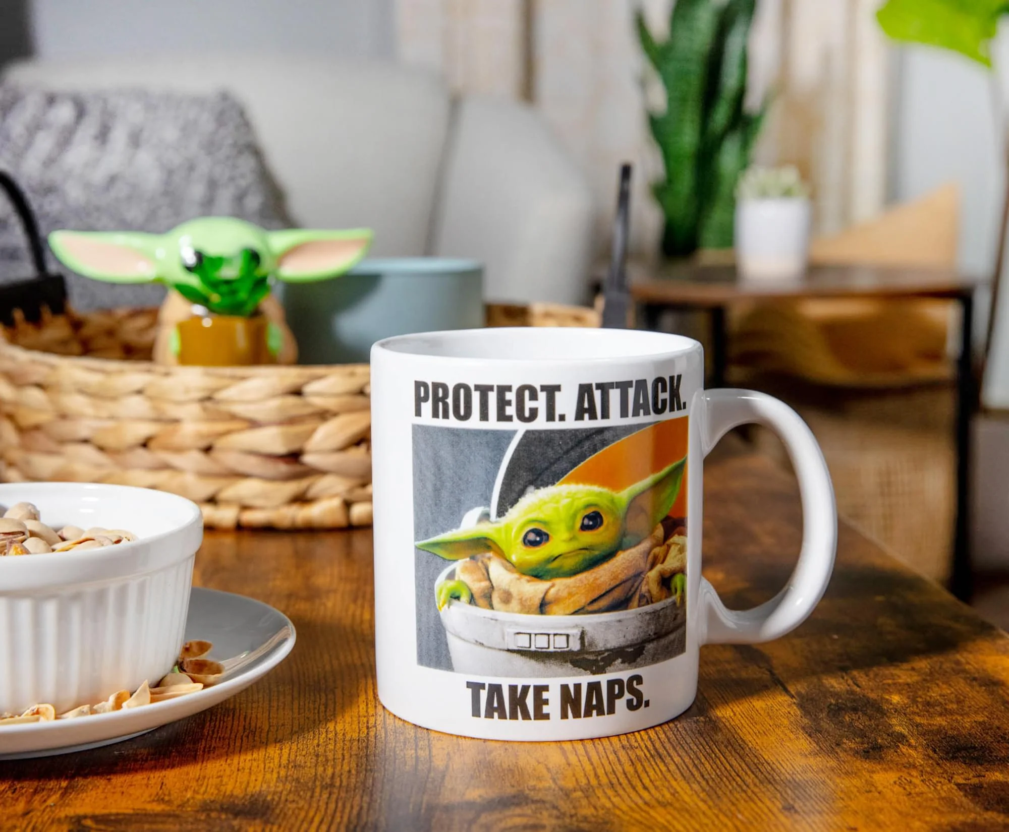 Star Wars: The Mandalorian Grogu Meme Ceramic Mug | Holds 20 Ounces - Image 3