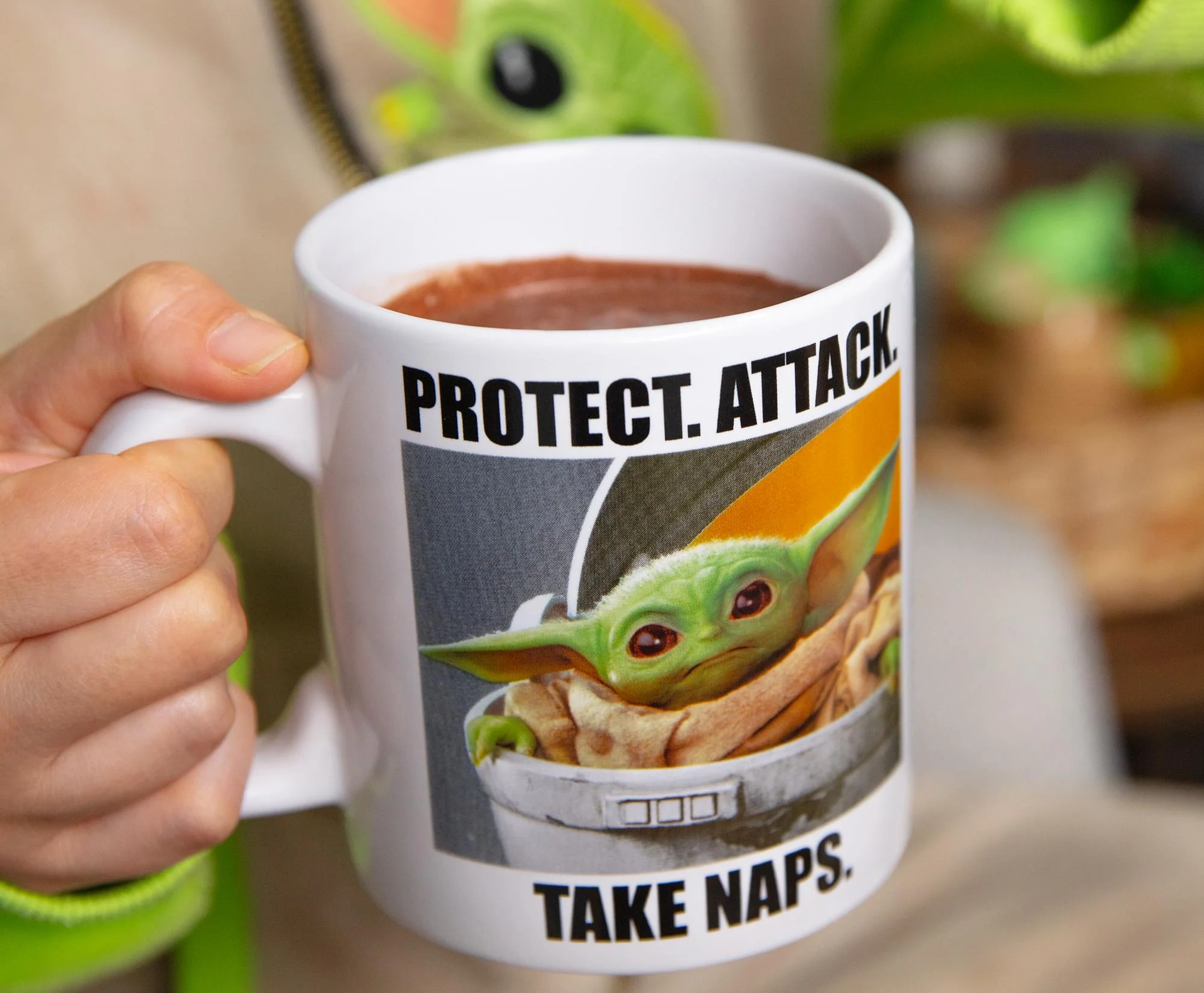 Star Wars: The Mandalorian Grogu Meme Ceramic Mug | Holds 20 Ounces - Image 7