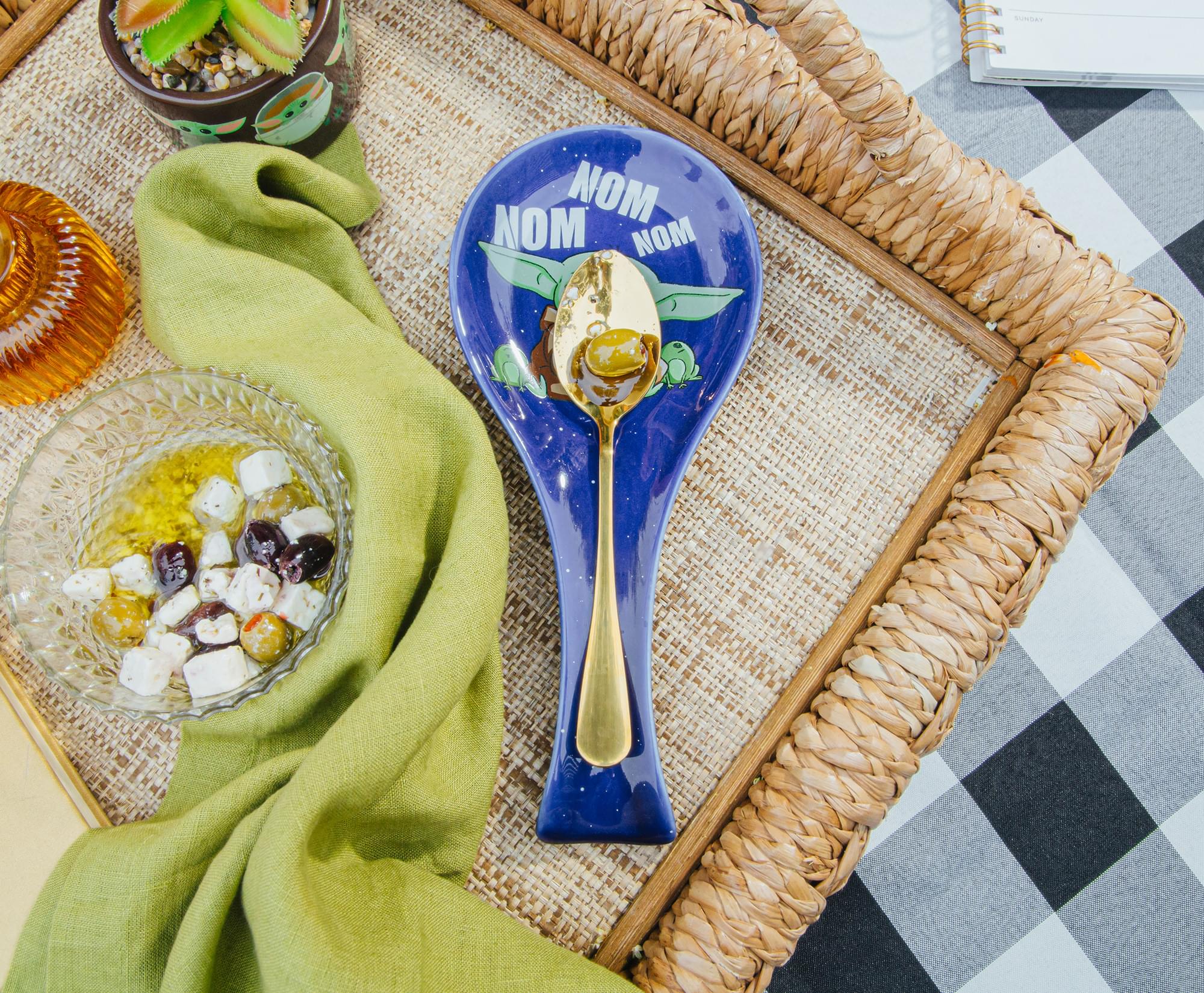 Star Wars: The Mandalorian Grogu "Nom Nom Nom" Ceramic Spoon Rest - Image 5