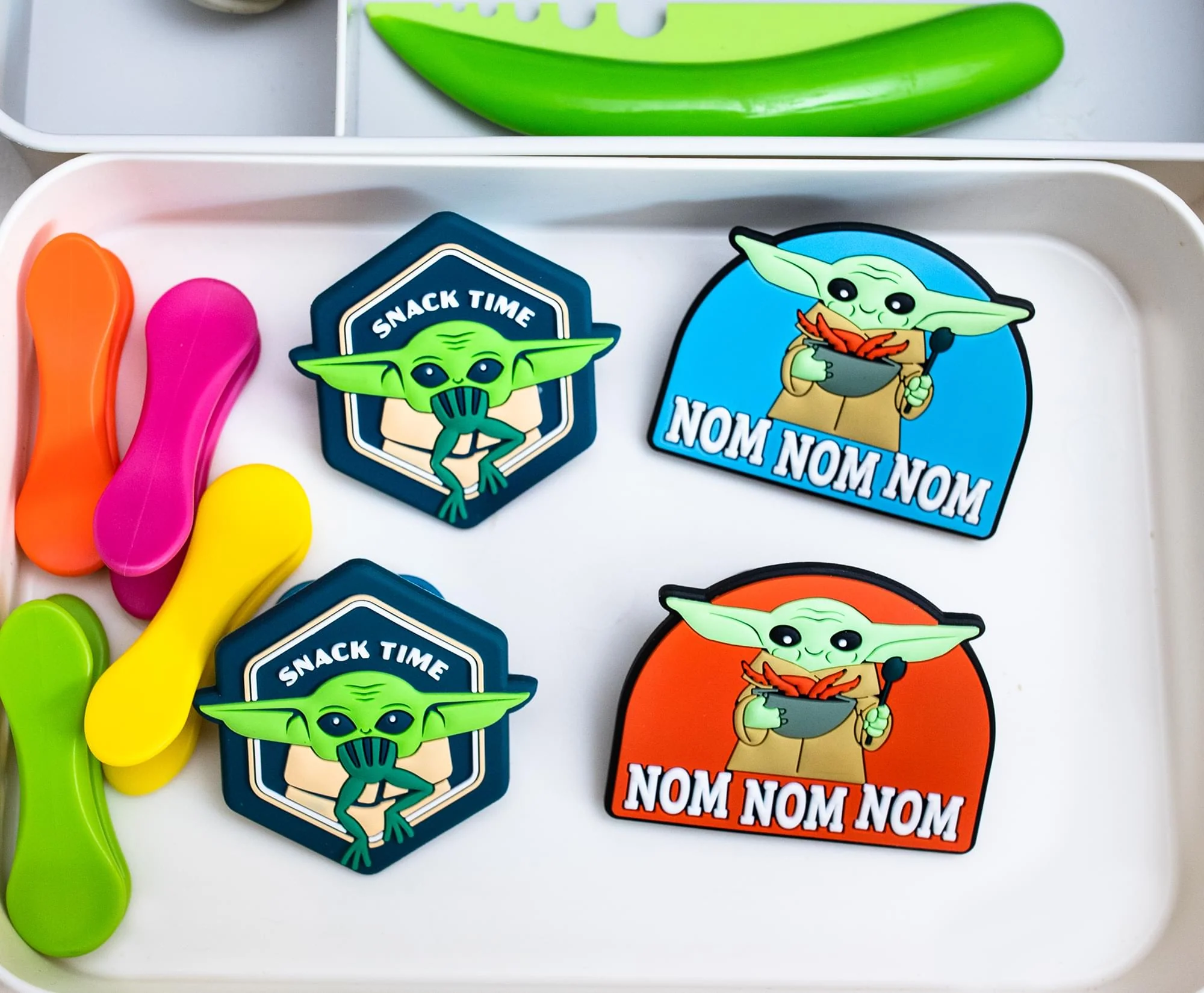 Star Wars: The Mandalorian Grogu "Nom Nom Nom" Magnetic Chip Clips | Set of 2 - Image 9