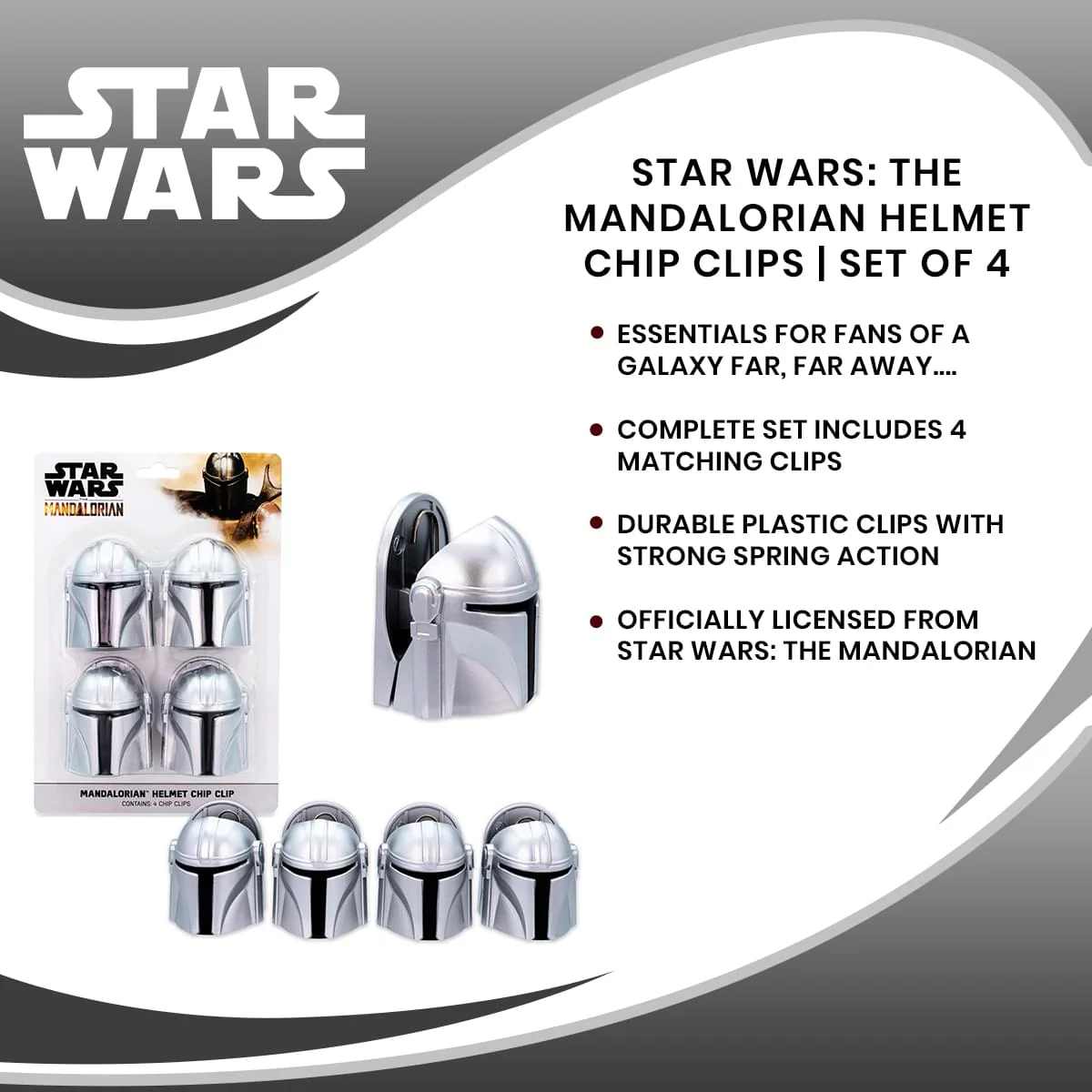 Star Wars: The Mandalorian Helmet Chip Clips | Set of 4 - Image 8