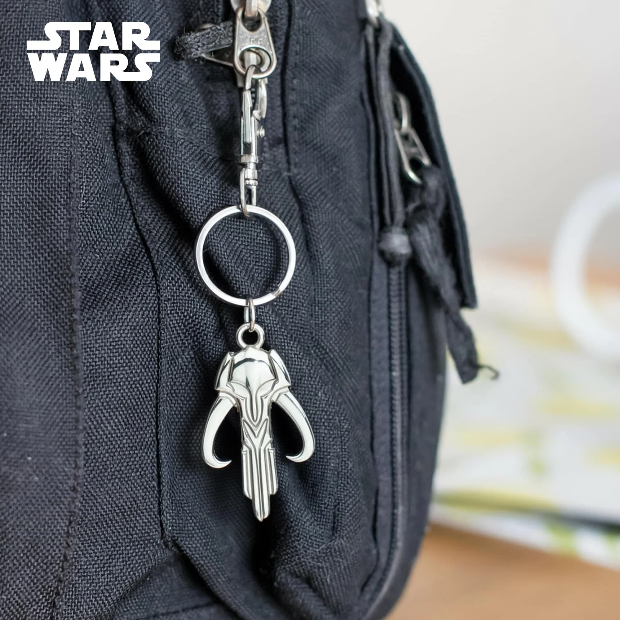 Star Wars: The Mandalorian Mythosaur Logo Metal Keychain - Image 3