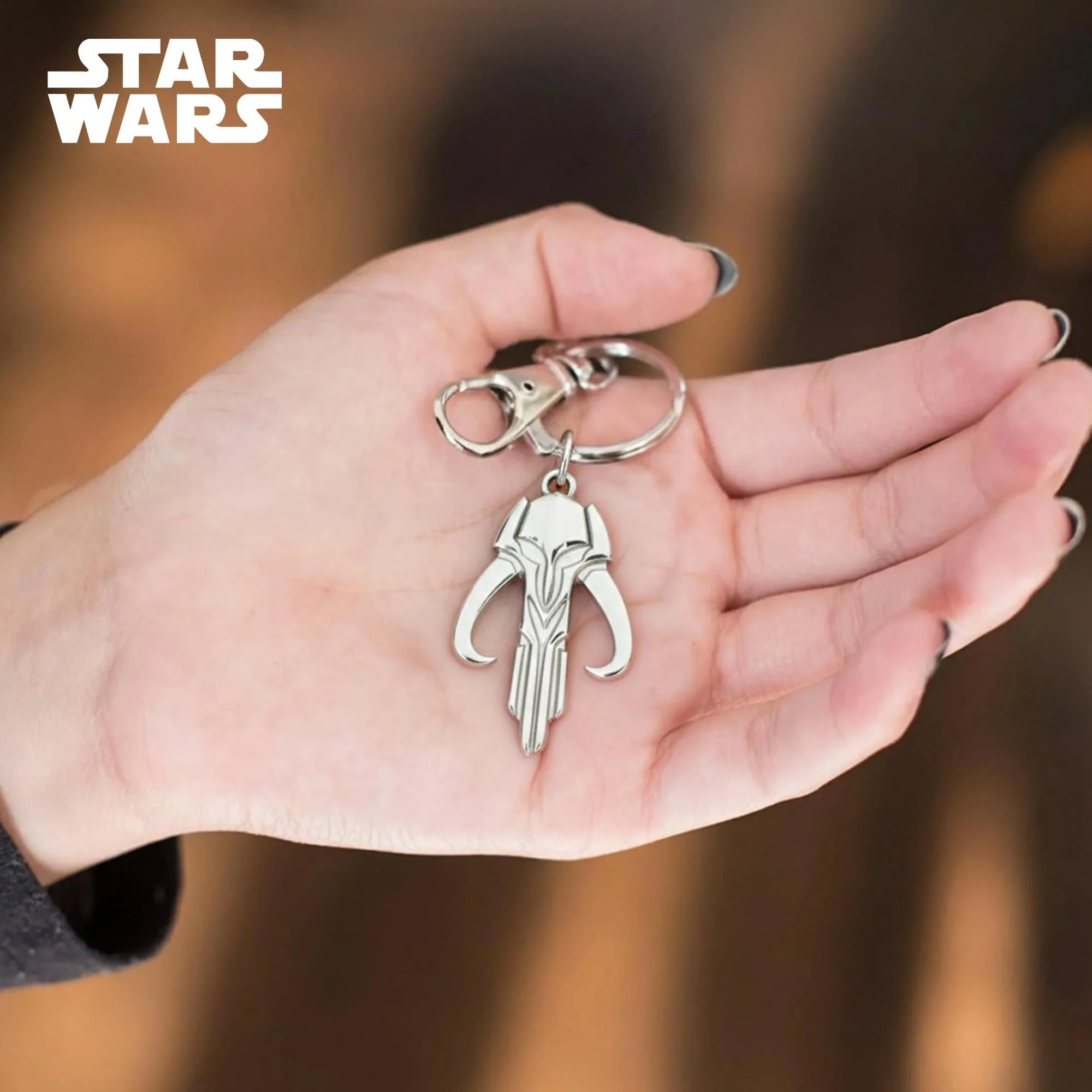 Star Wars: The Mandalorian Mythosaur Logo Metal Keychain - Image 4