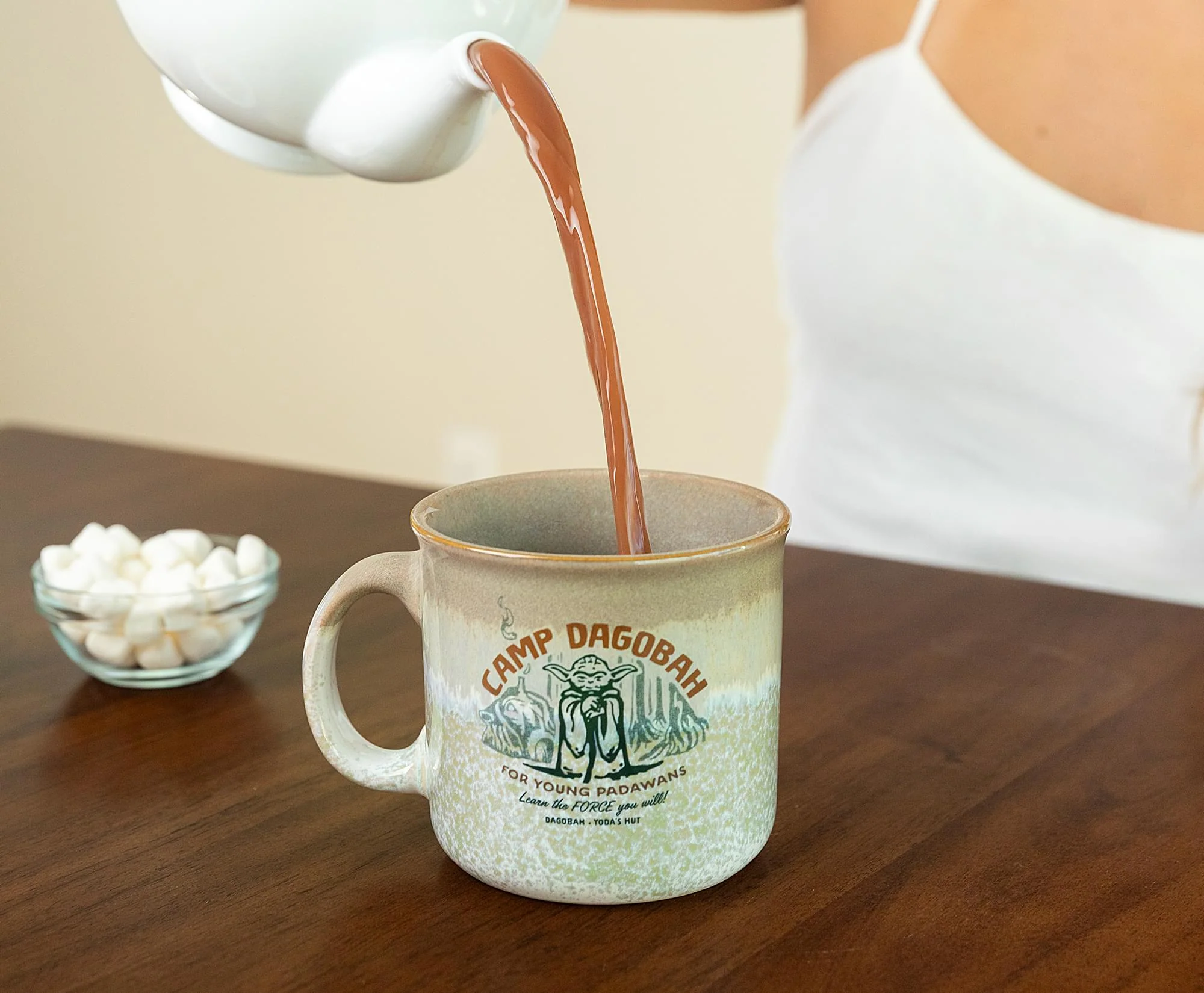 Star Wars Yoda "Camp Dagobah" 20-Ounce Reactive Glaze Ceramic Camper Mug - Image 6