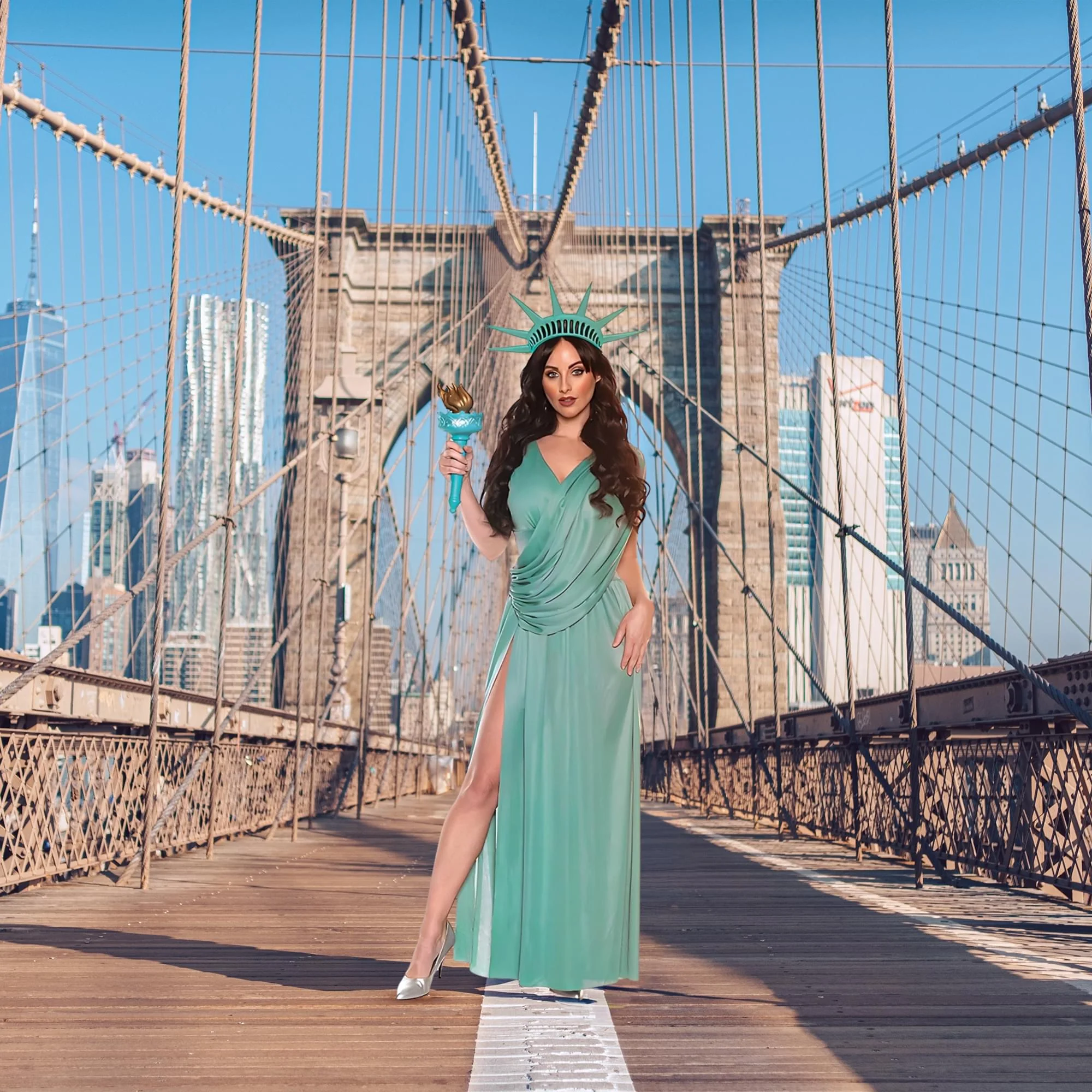 Statue Of Liberty Adult Women's Costume - Image 18