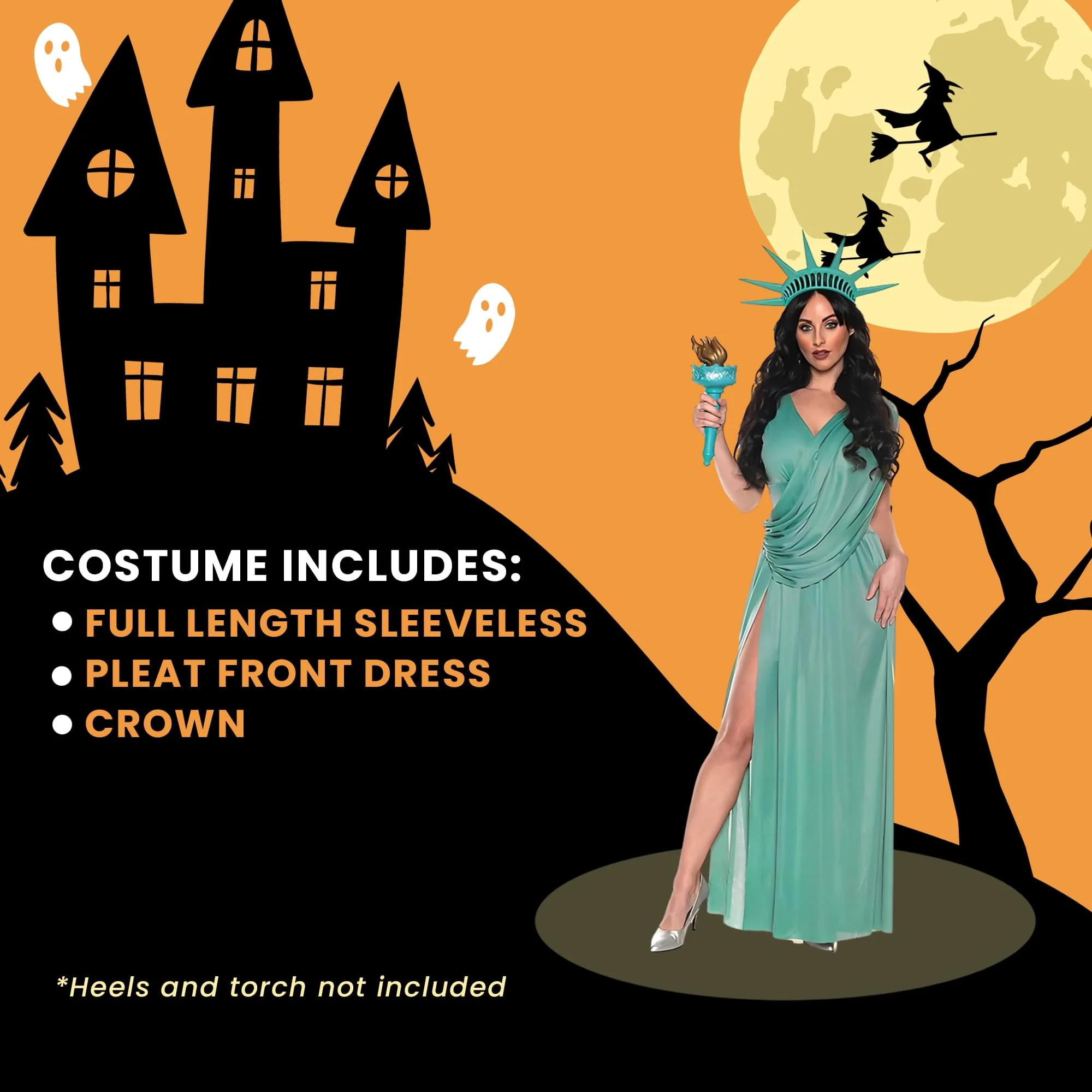 Statue Of Liberty Adult Women's Costume - Image 5