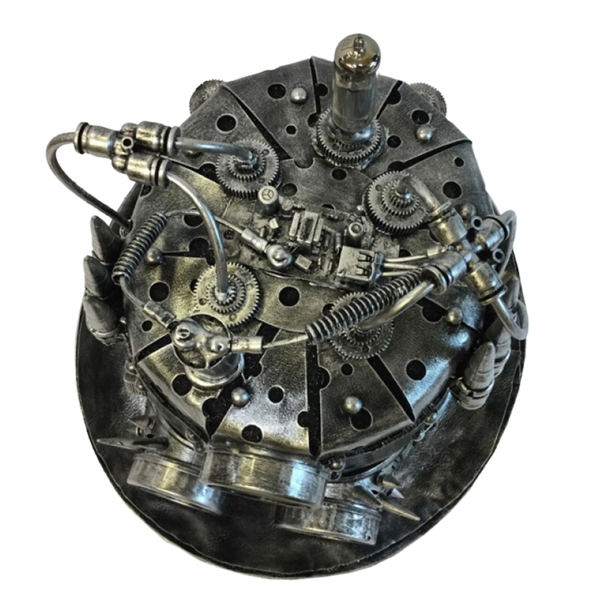Steampunk Silver Top Hat Costume Accessory - Image 3