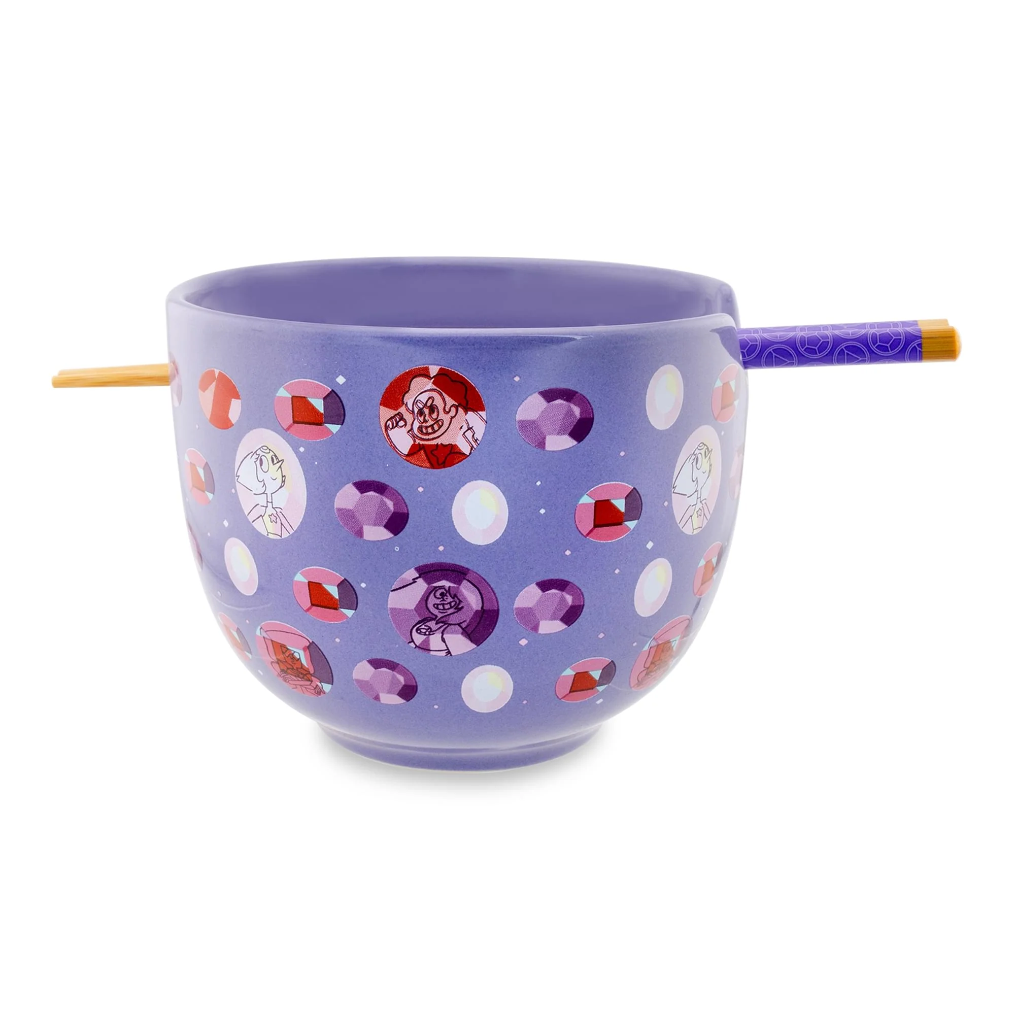 Steven Universe Crystal Gems 20-Ounce Ceramic Ramen Bowl and Chopstick Set - Image 2