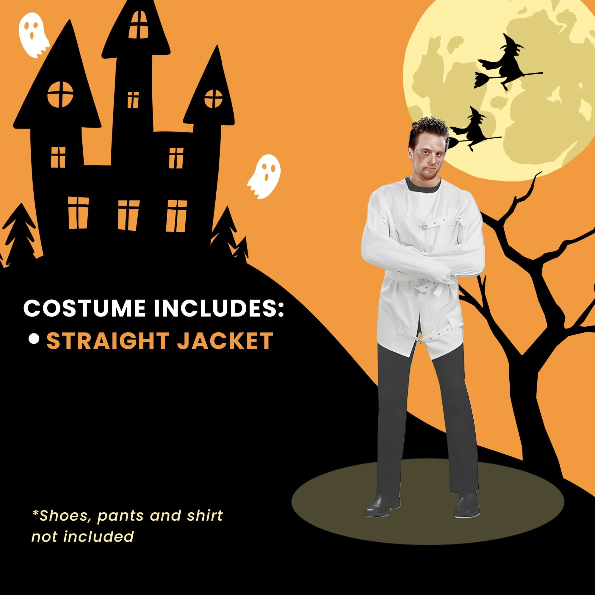 Straight Jacket Adult Costume | One Size Fits Most - Image 4