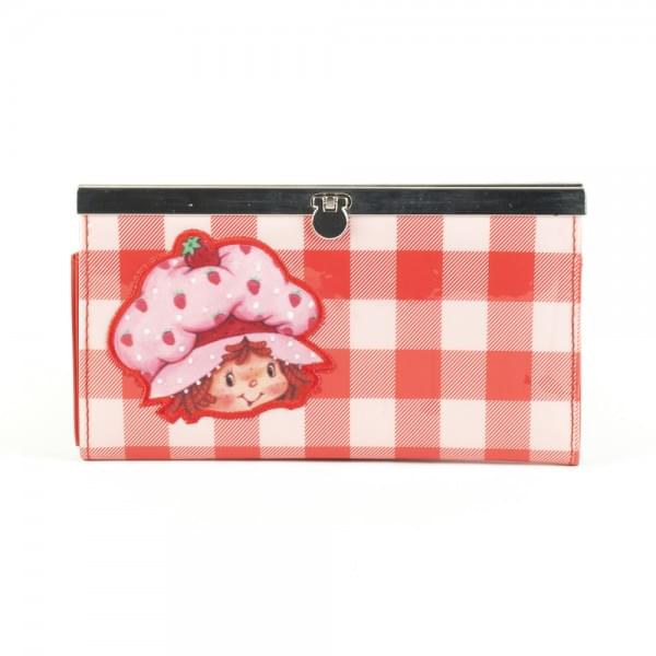 Strawberry Shortcake Plaid Juniors Red Fliplock Wallet