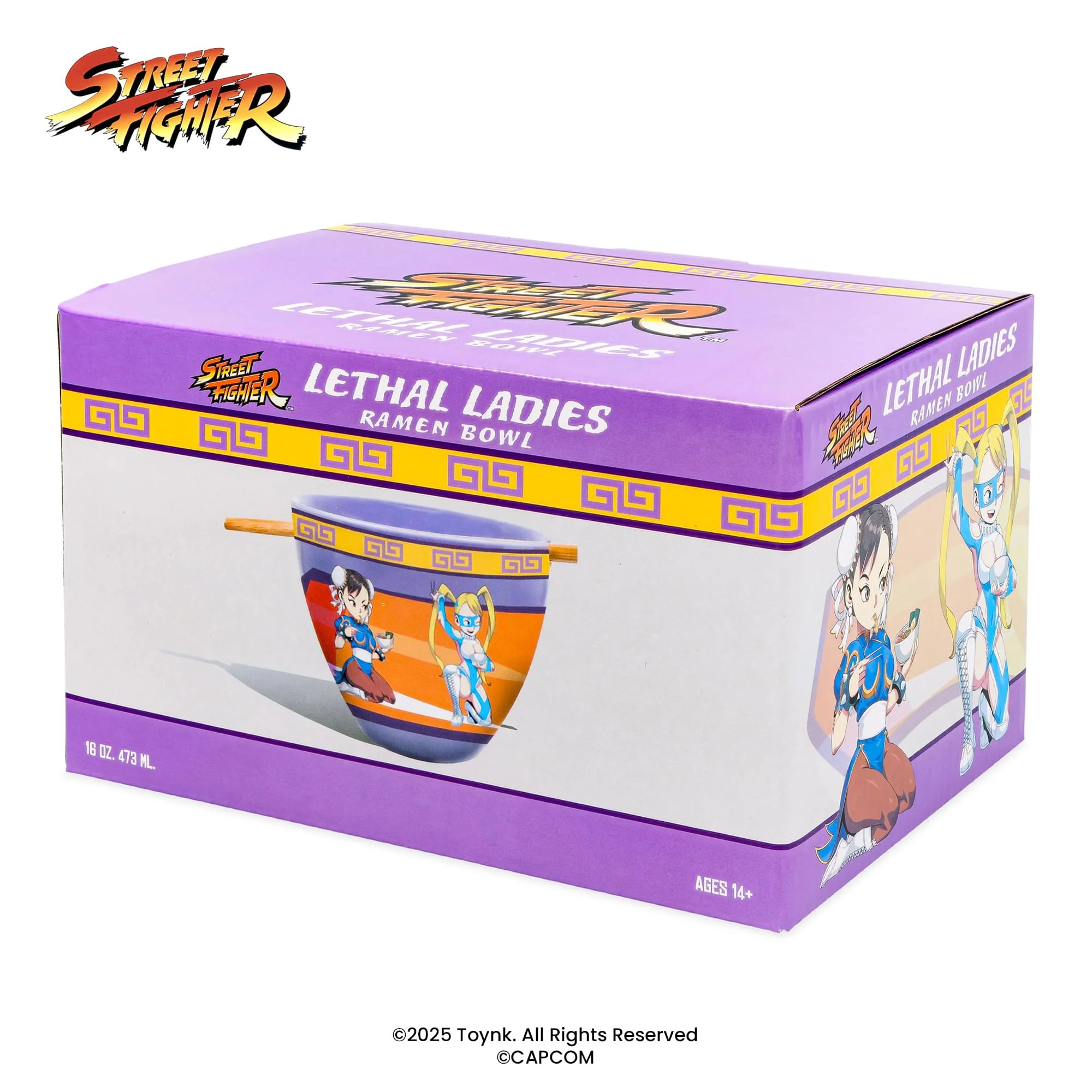 Street Fighter Lethal Ladies Ramen Bowl and Chopsticks - Image 2