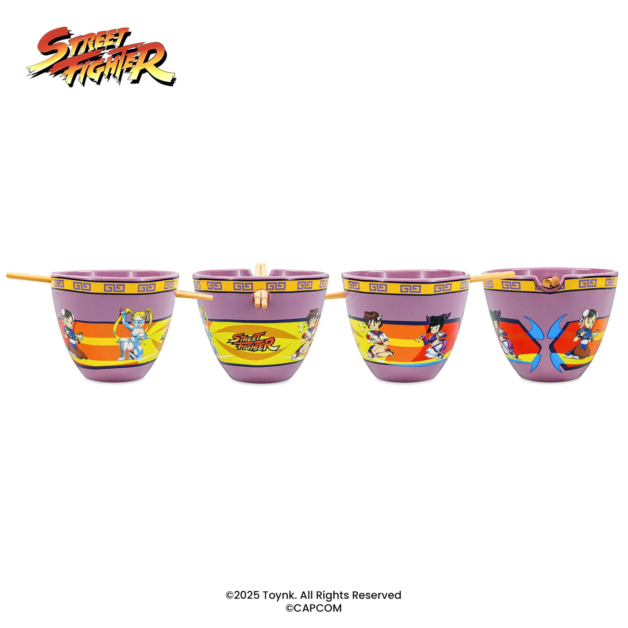 Street Fighter Lethal Ladies Ramen Bowl and Chopsticks - Image 4