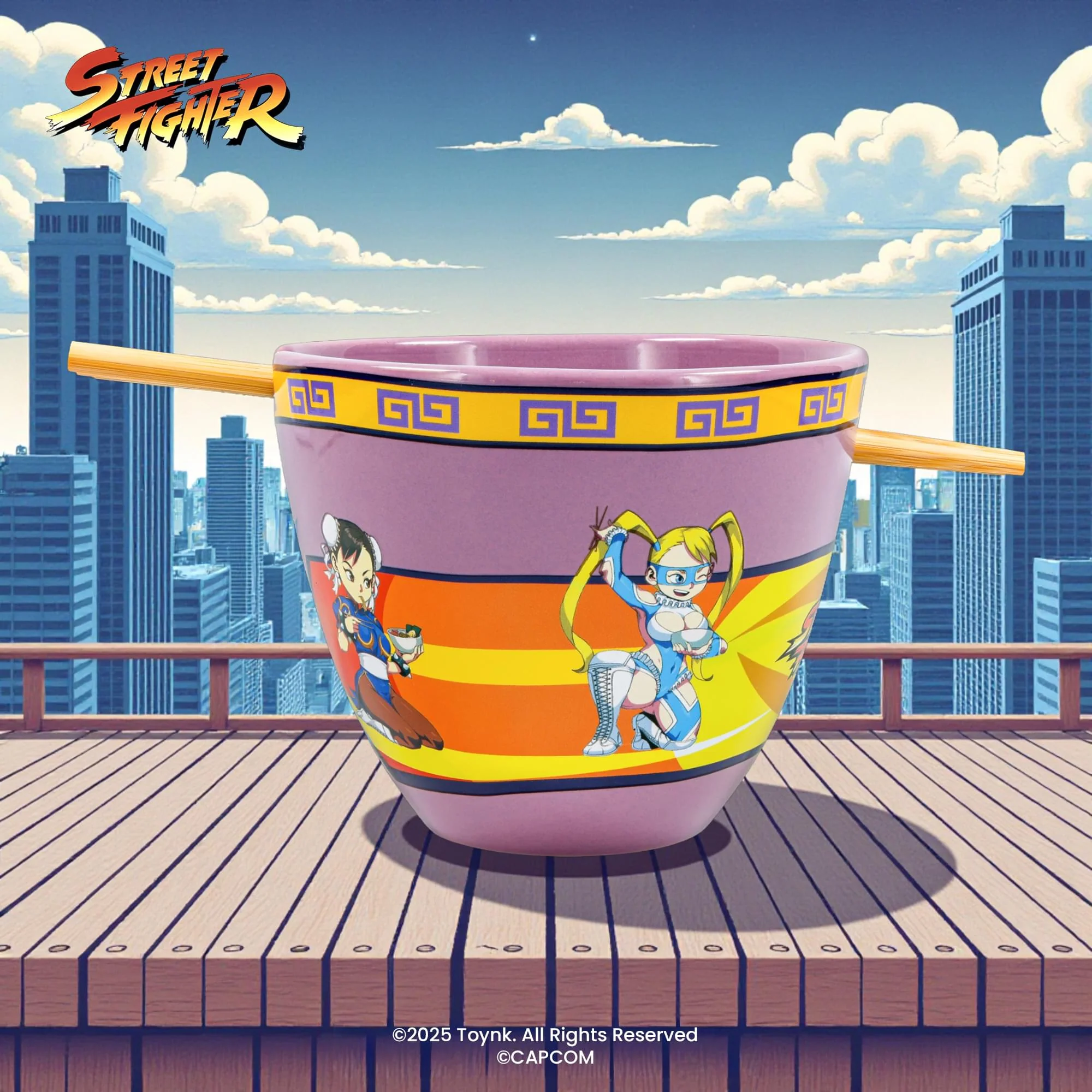 Street Fighter Lethal Ladies Ramen Bowl and Chopsticks - Image 5