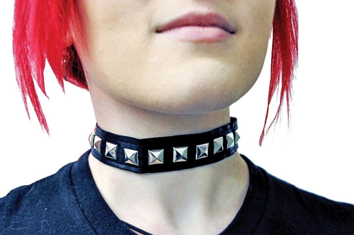 Studded Biker Choker Adult Costume Accessory