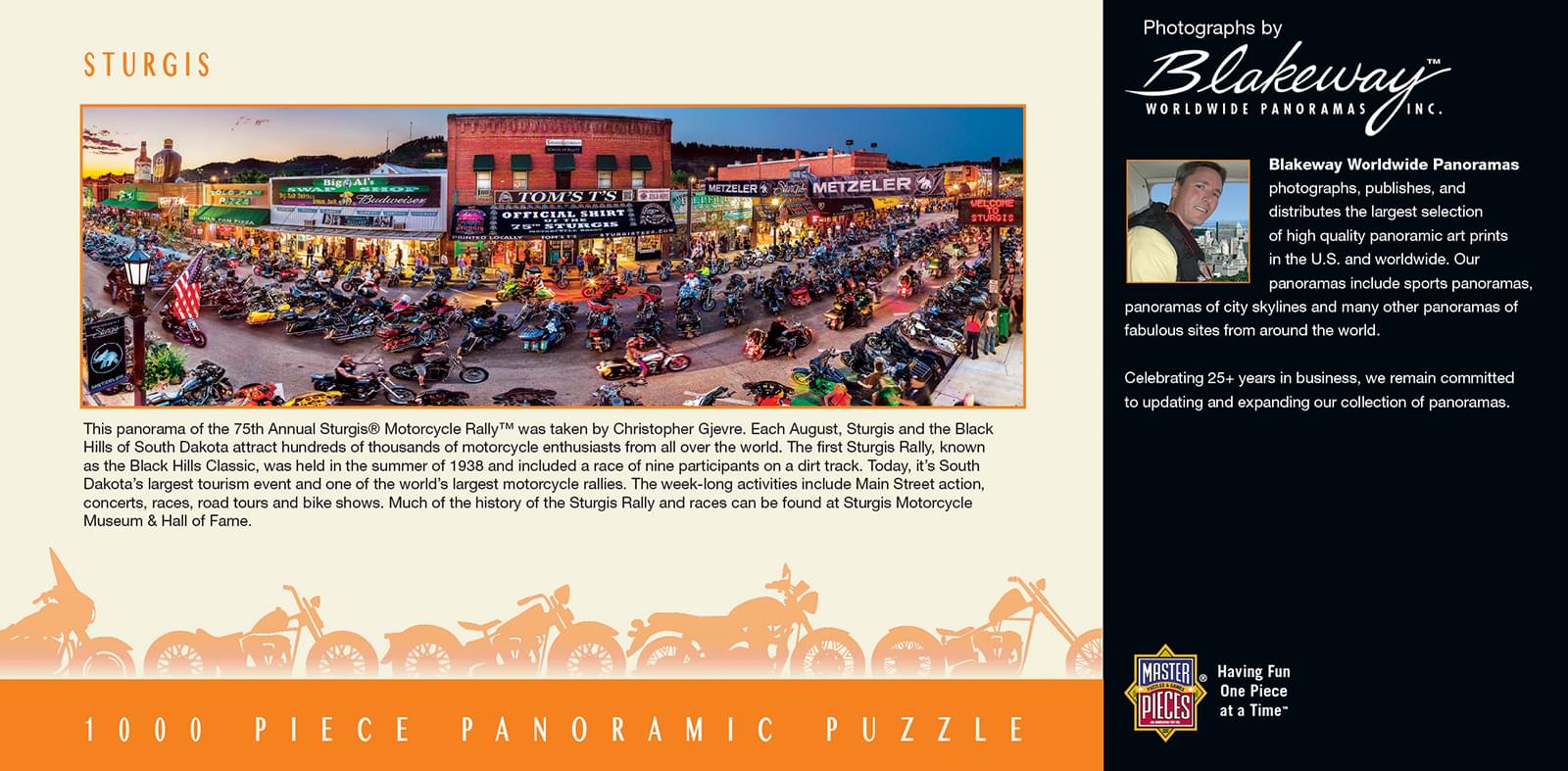 Sturgis South Dakota 1000 Piece Panoramic Jigsaw Puzzle - Image 2