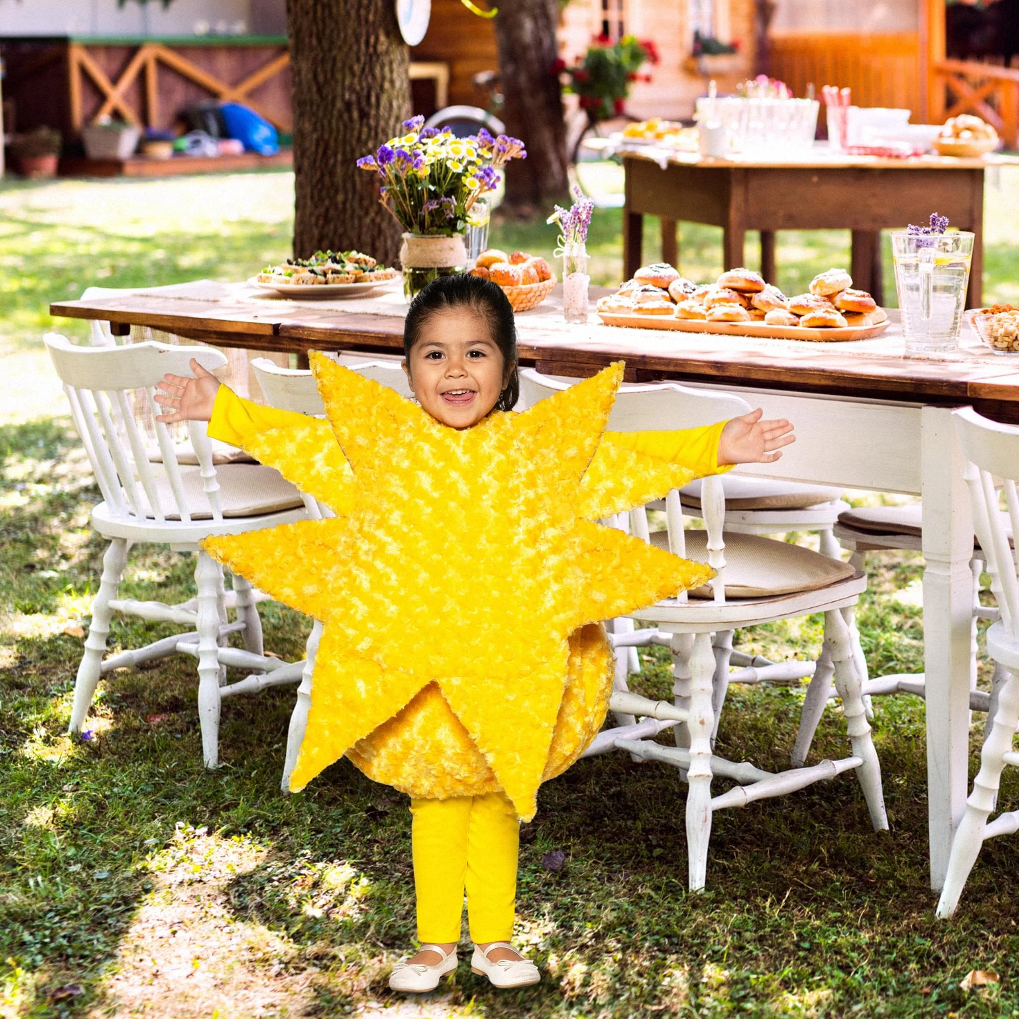 Sun Plush Swirl Fur Toddler Costume - Image 2