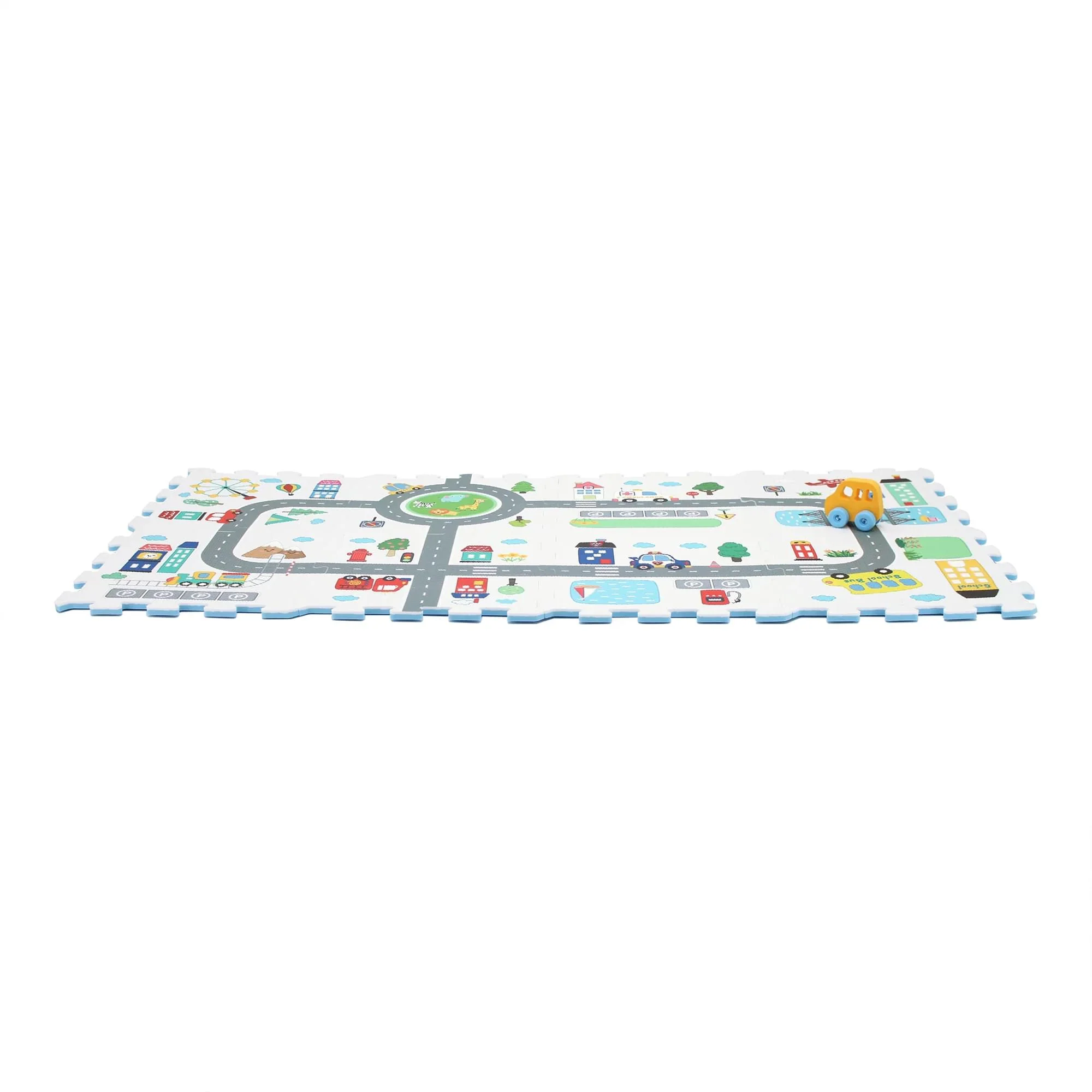 Sunta Play Mat DIY Around The Town and Car | 9 Piece Set - Image 3