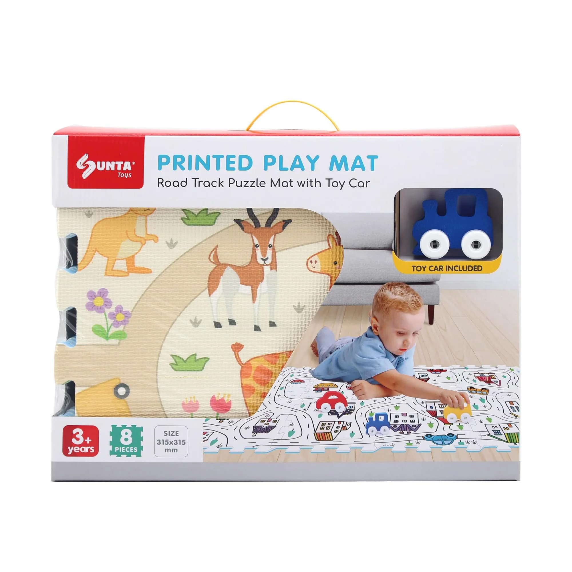 Sunta Play Mat DIY Safari Set and Bus | 9 Piece Set - Image 2