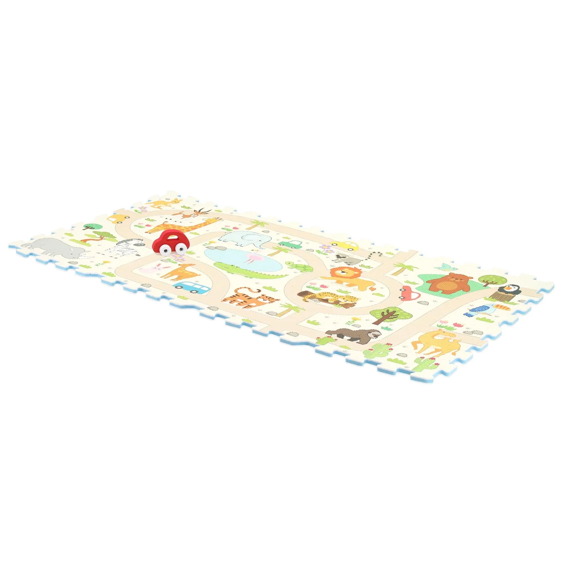 Sunta Play Mat DIY Safari Set and Bus | 9 Piece Set - Image 3