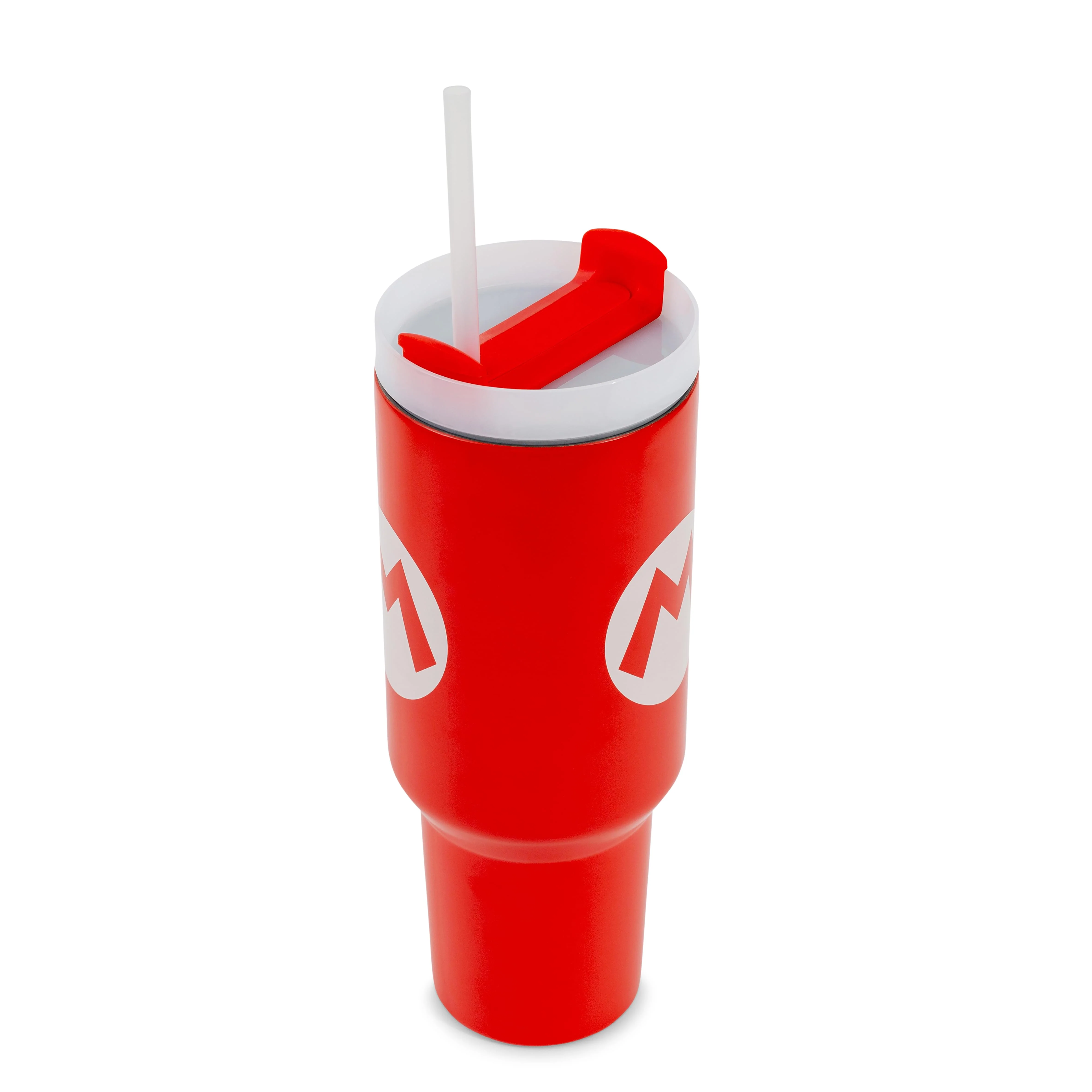 Super Mario Bros. Mario Icon Metal Travel Tumbler | Holds 40 Ounces - Image 2