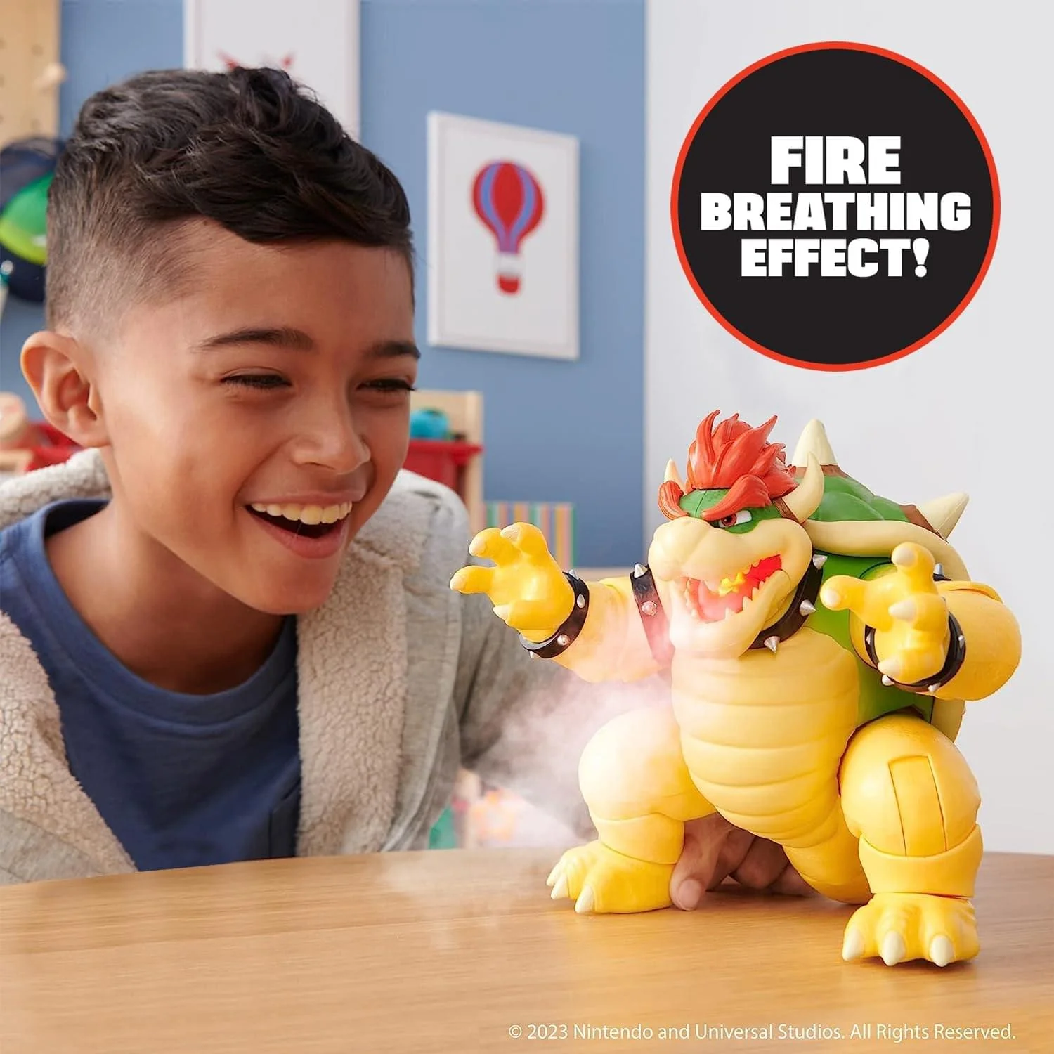 Super Mario Bros. Movie 7 Inch Bowser Action Figure with Fire Breathing Effects - Image 2